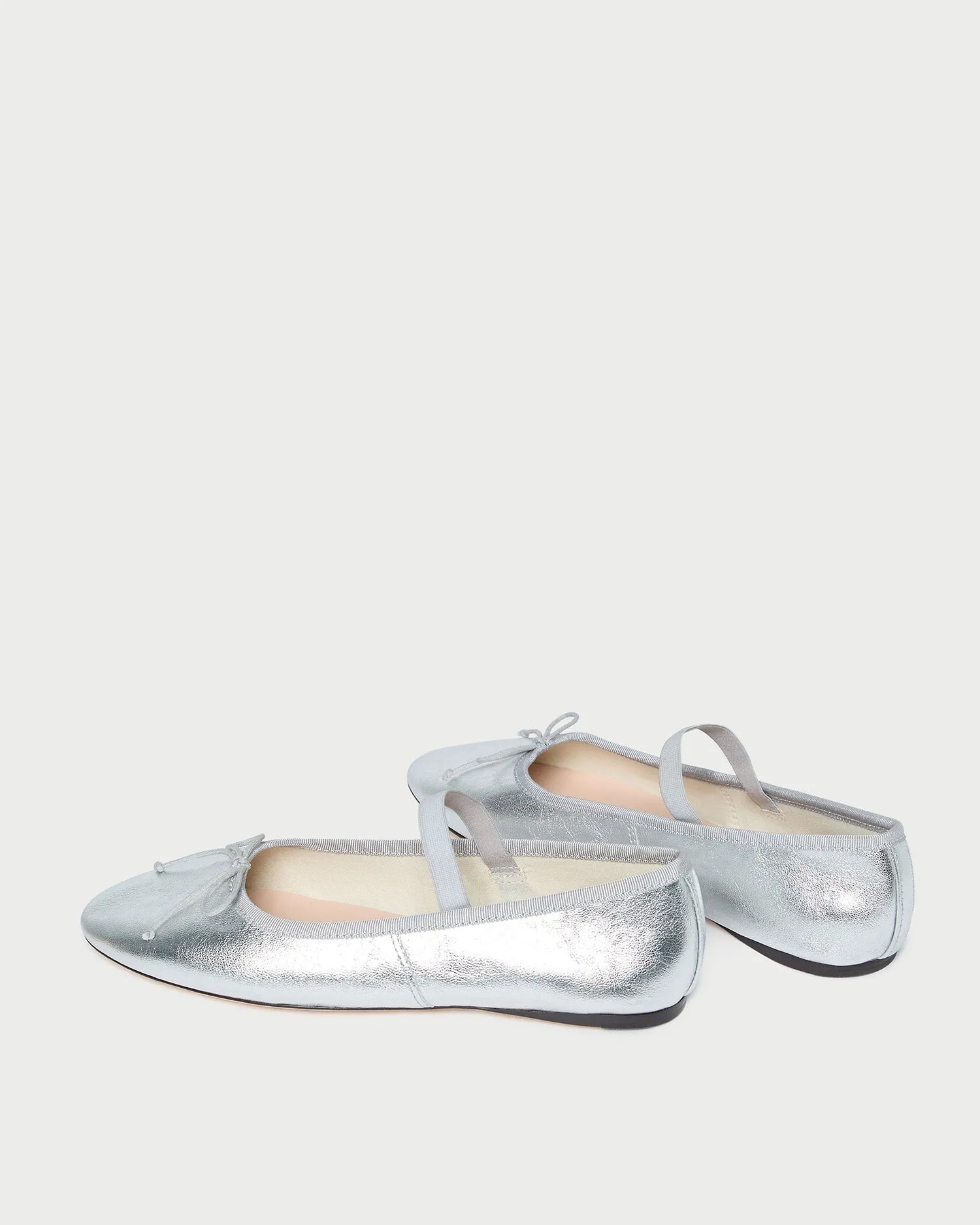 Leonie Silver Leather Ballet Flat sold by Loeffler Randall product image thumbnail 5
