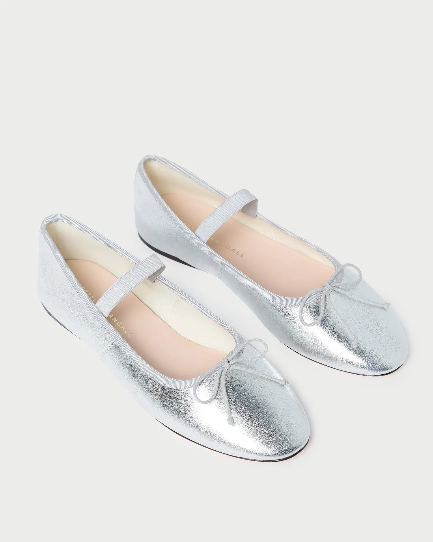 Leonie Silver Leather Ballet Flat sold by Loeffler Randall product image thumbnail 4
