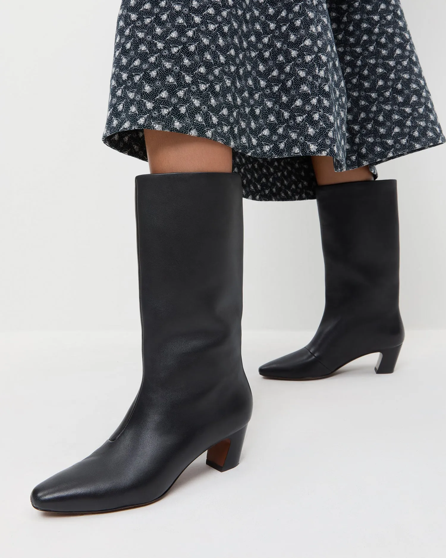 Cleo Black Leather Mid-Calf Boot sold by Loeffler Randall product image thumbnail 2