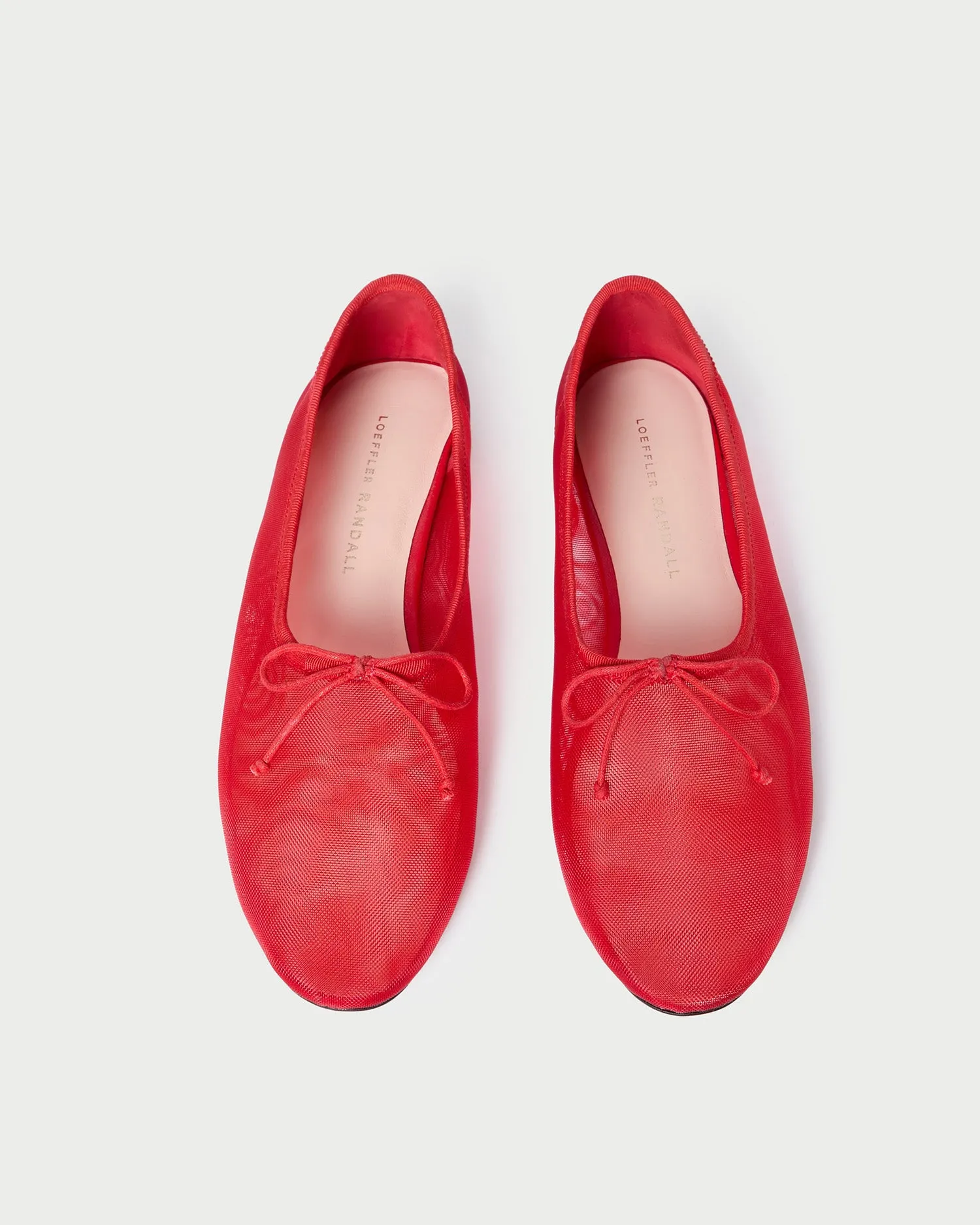 Landon Red Mesh Ballet Flat sold by Loeffler Randall