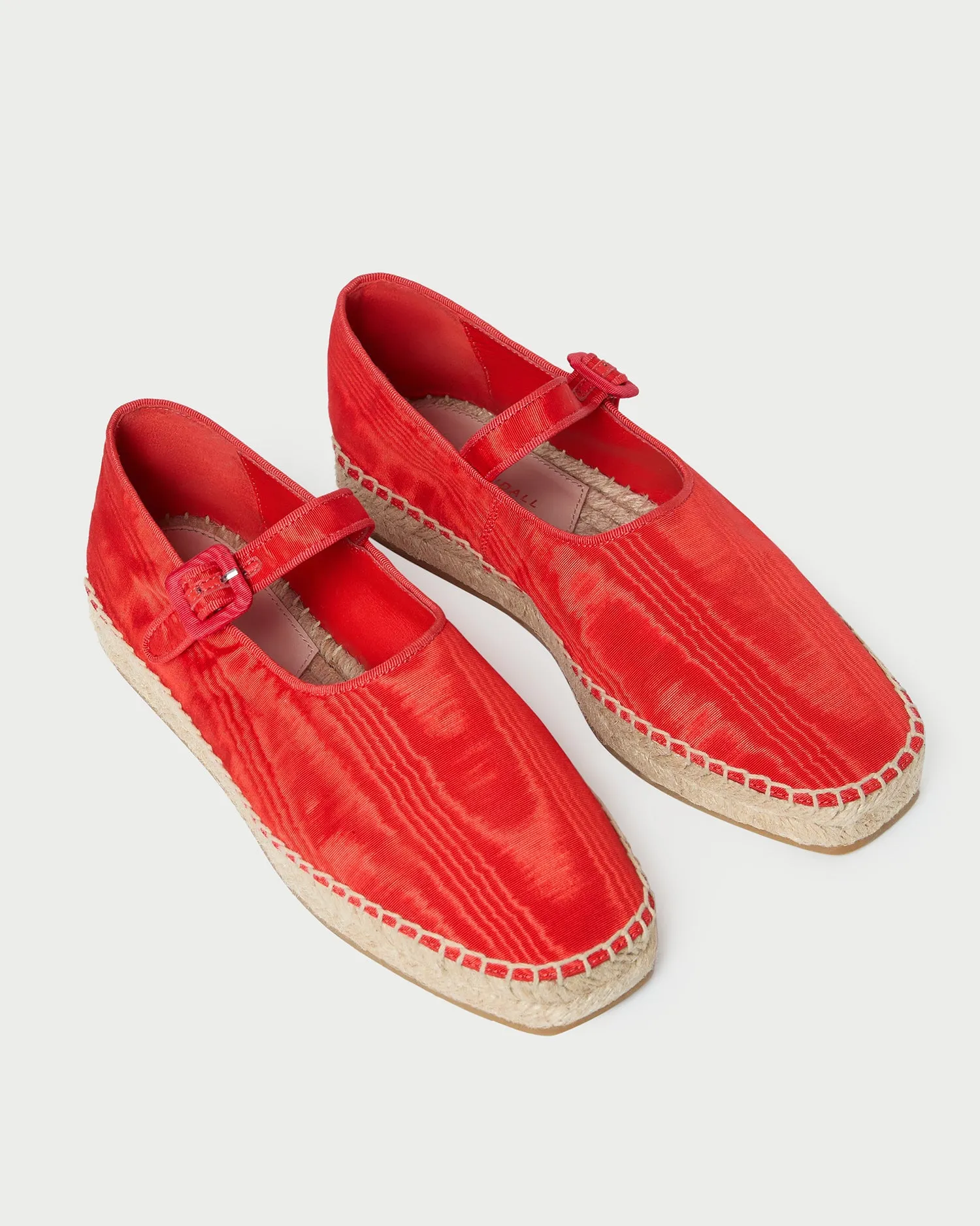 Clover Red Moiré Espadrille sold by Loeffler Randall product image thumbnail 4