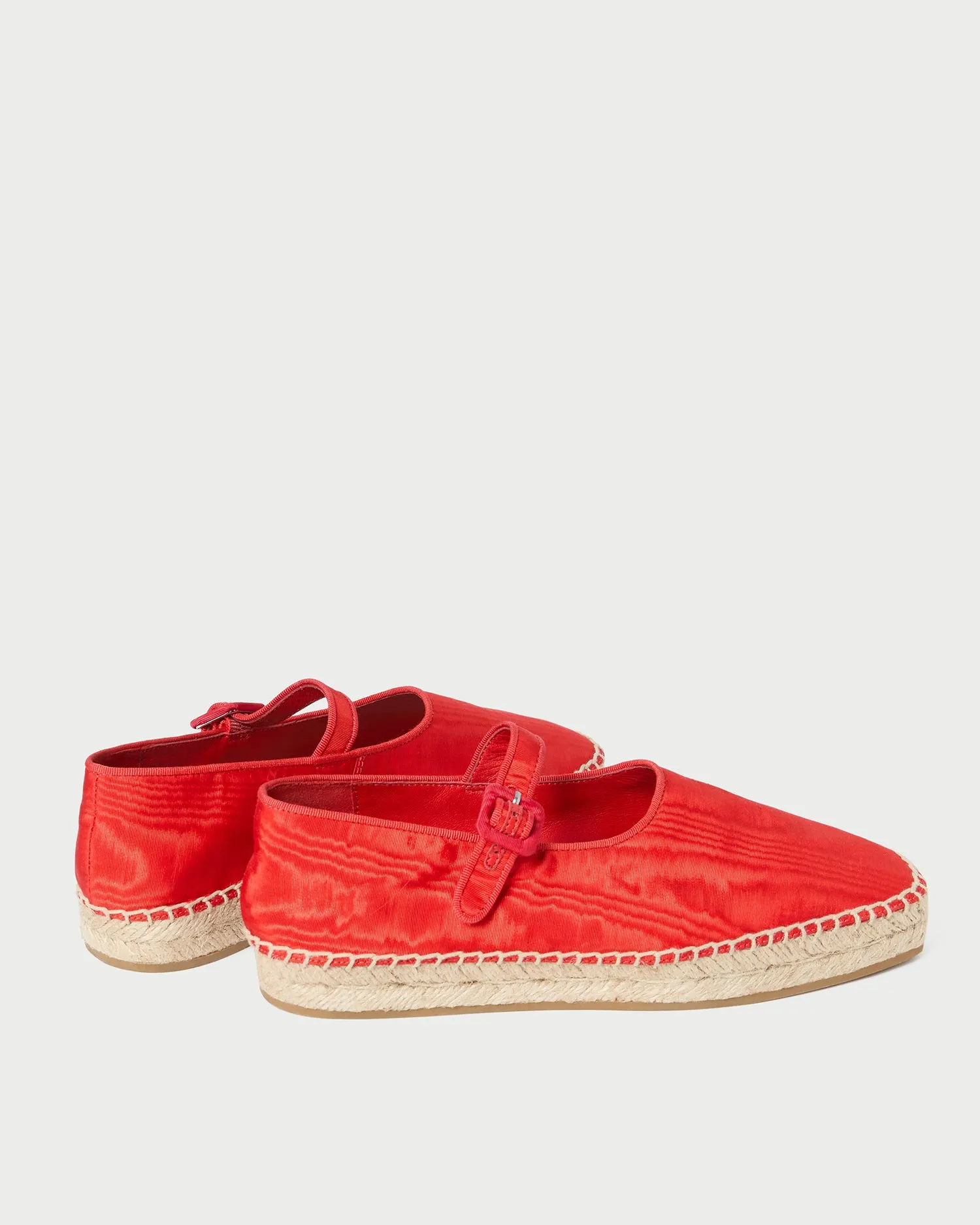 Clover Red Moiré Espadrille sold by Loeffler Randall product image thumbnail 5