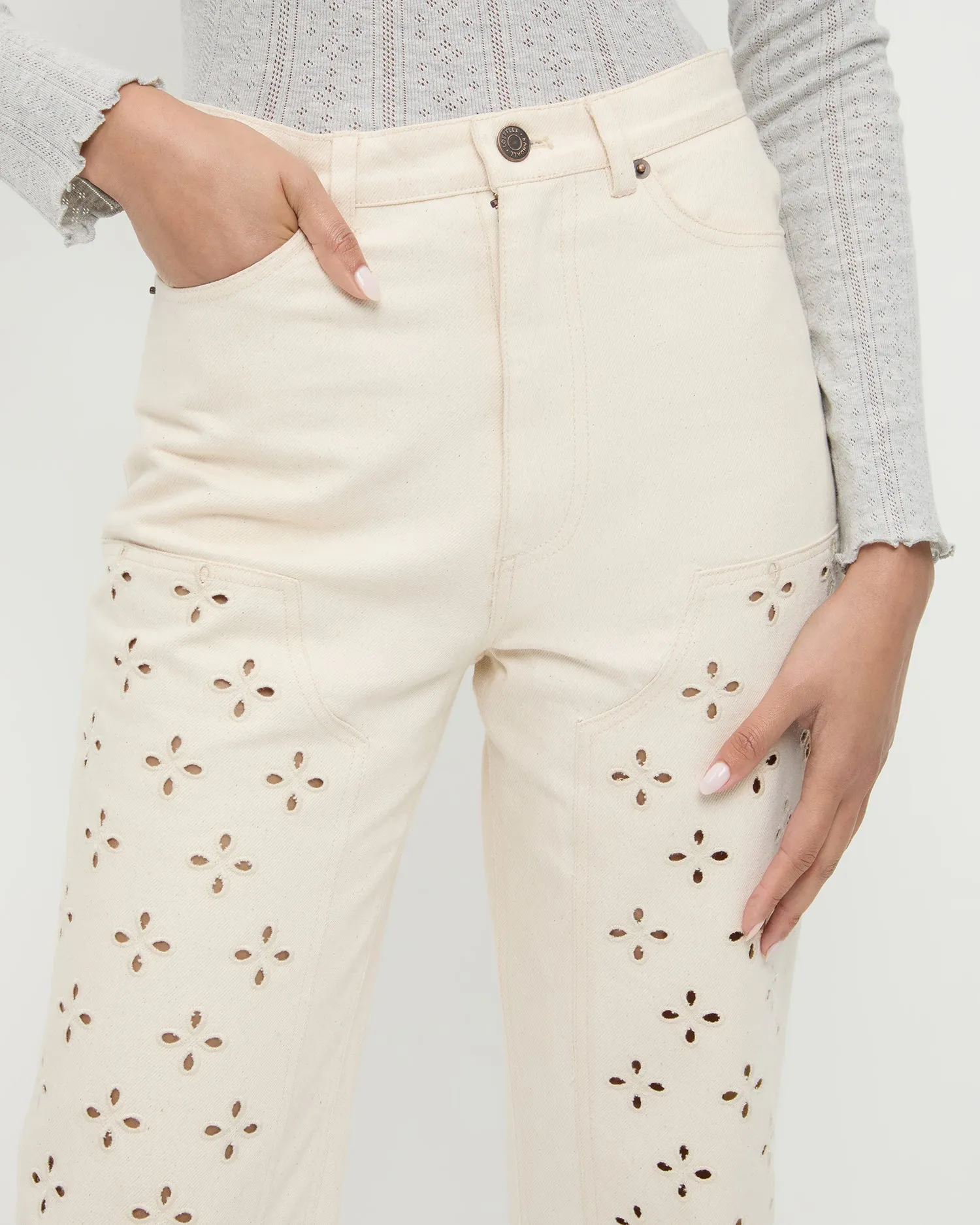 Demi Embroidered Pant sold by Loeffler Randall product image thumbnail 4