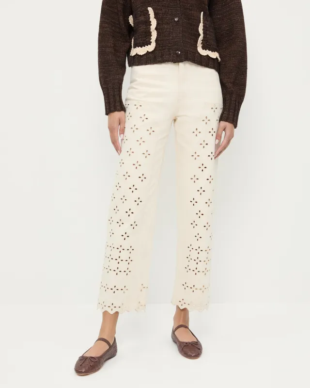 Demi Embroidered Pant sold by Loeffler Randall