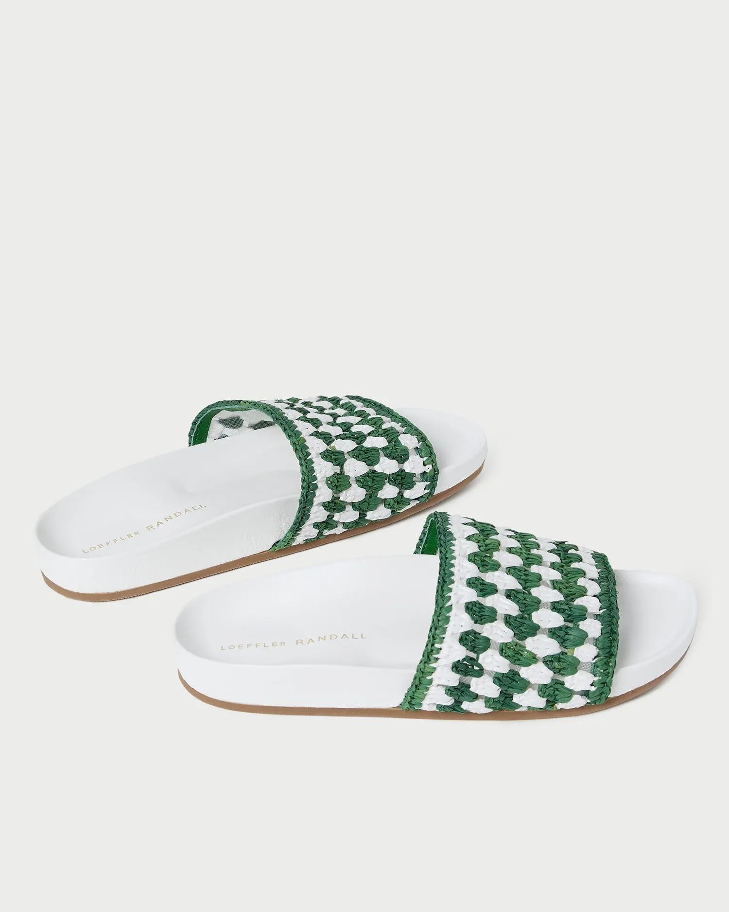 Henri Green/White Crochet Raffia Sandal sold by Loeffler Randall product image thumbnail 5