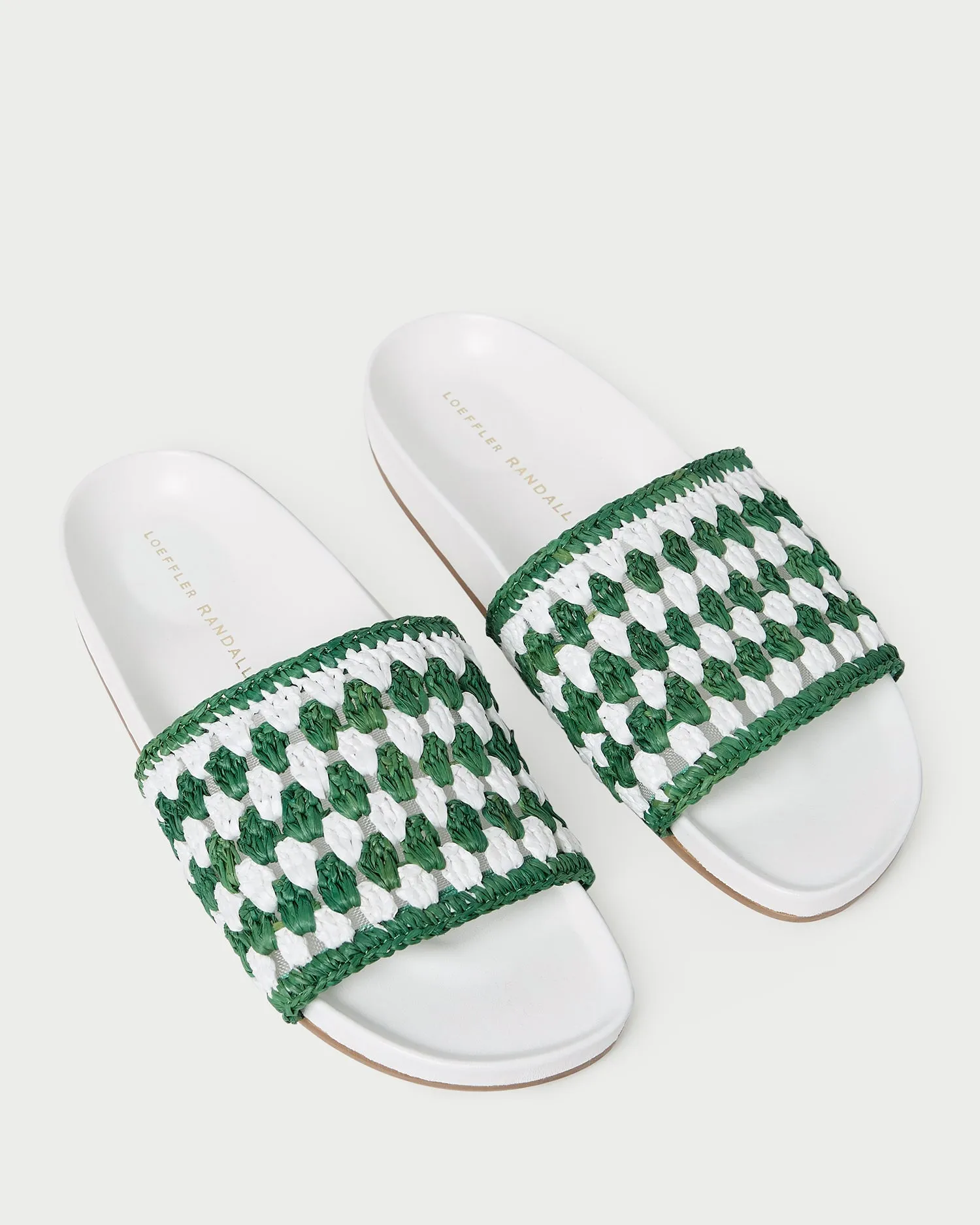 Henri Green/White Crochet Raffia Sandal sold by Loeffler Randall product image thumbnail 4