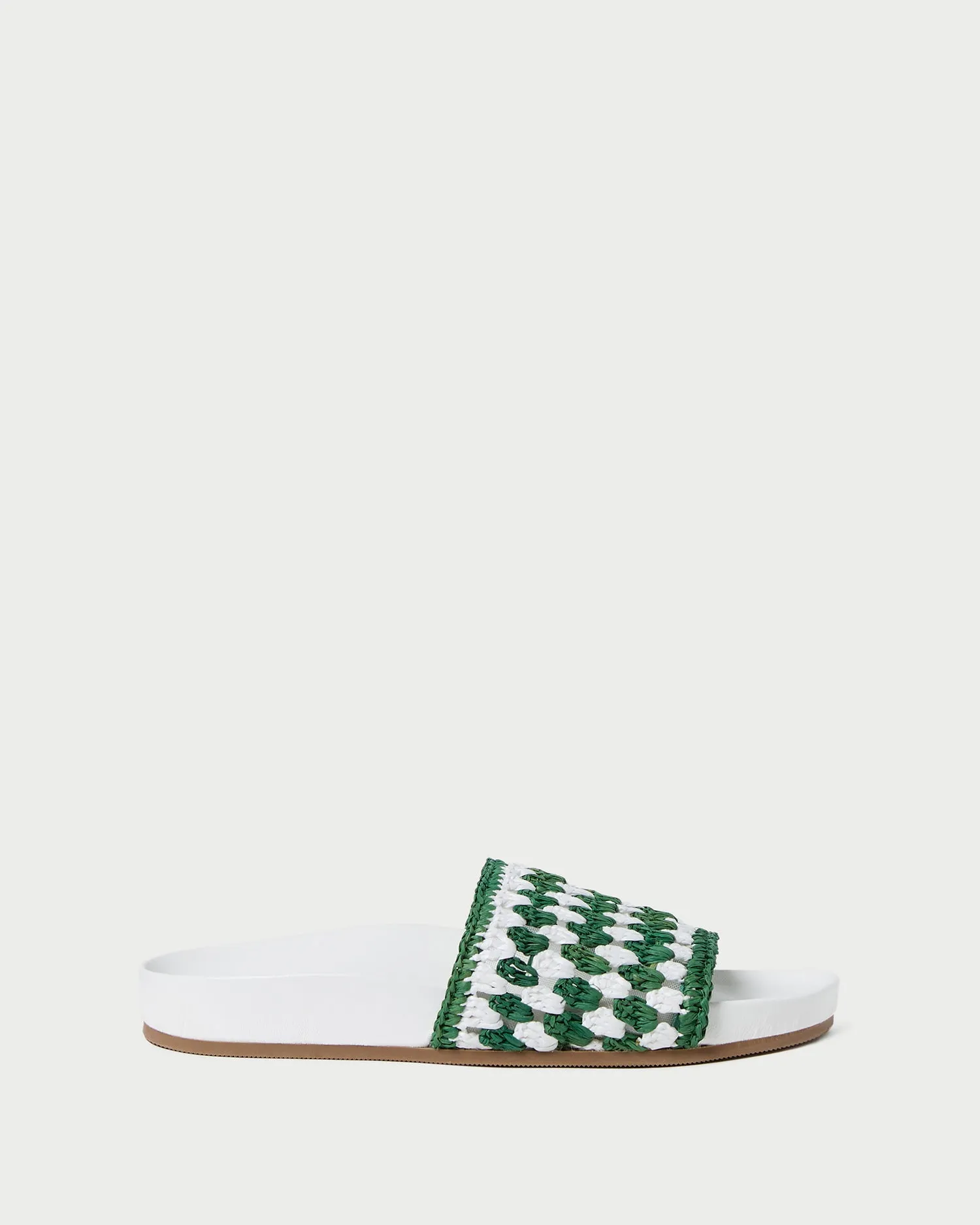 Henri Green/White Crochet Raffia Sandal sold by Loeffler Randall product image thumbnail 3