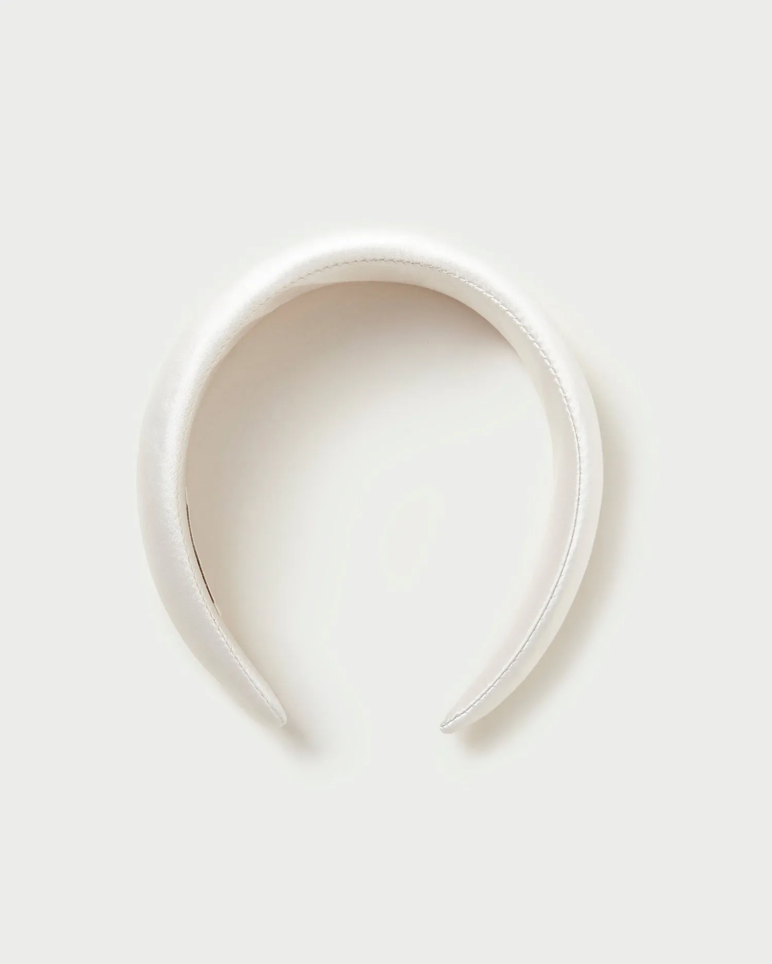 Bellamy Cream Satin Headband sold by Loeffler Randall