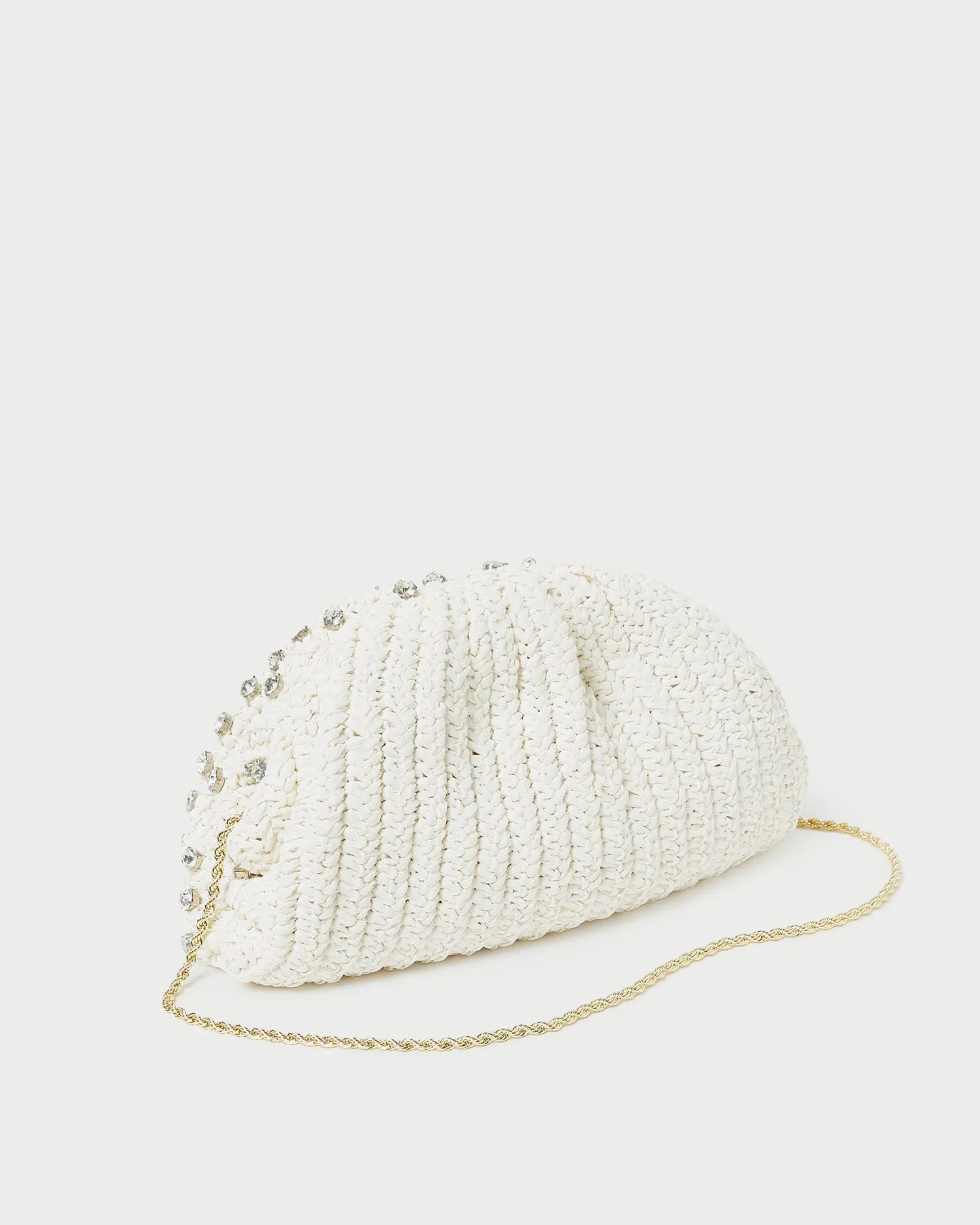 Bailey White/Crystal Dome Clutch sold by Loeffler Randall product image thumbnail 3