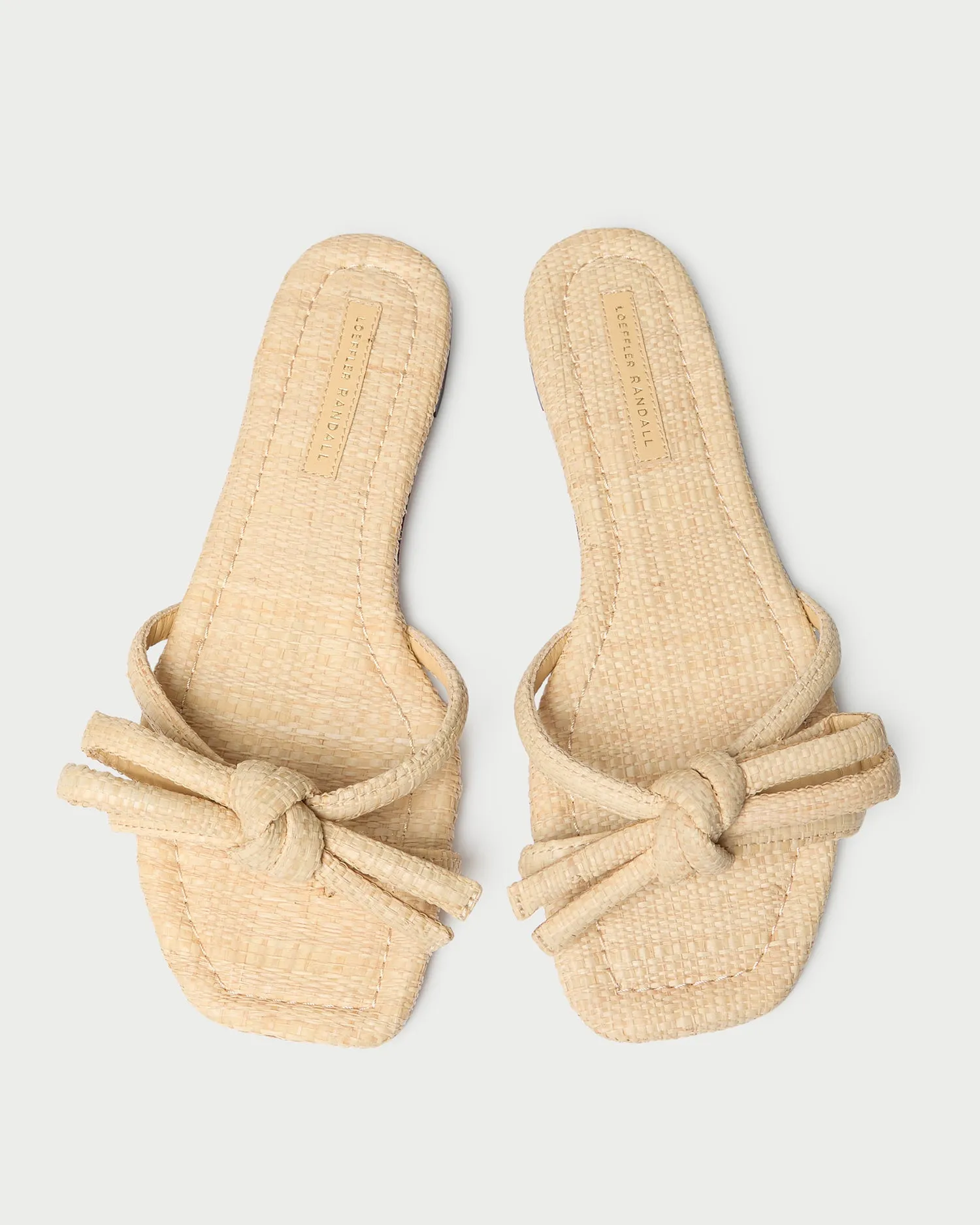 Hadley Natural Bow Sandal sold by Loeffler Randall