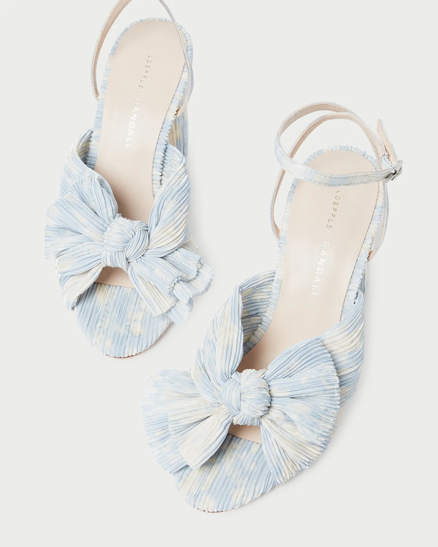 Camellia Blue Floral Bow Heel sold by Loeffler Randall product image thumbnail 5