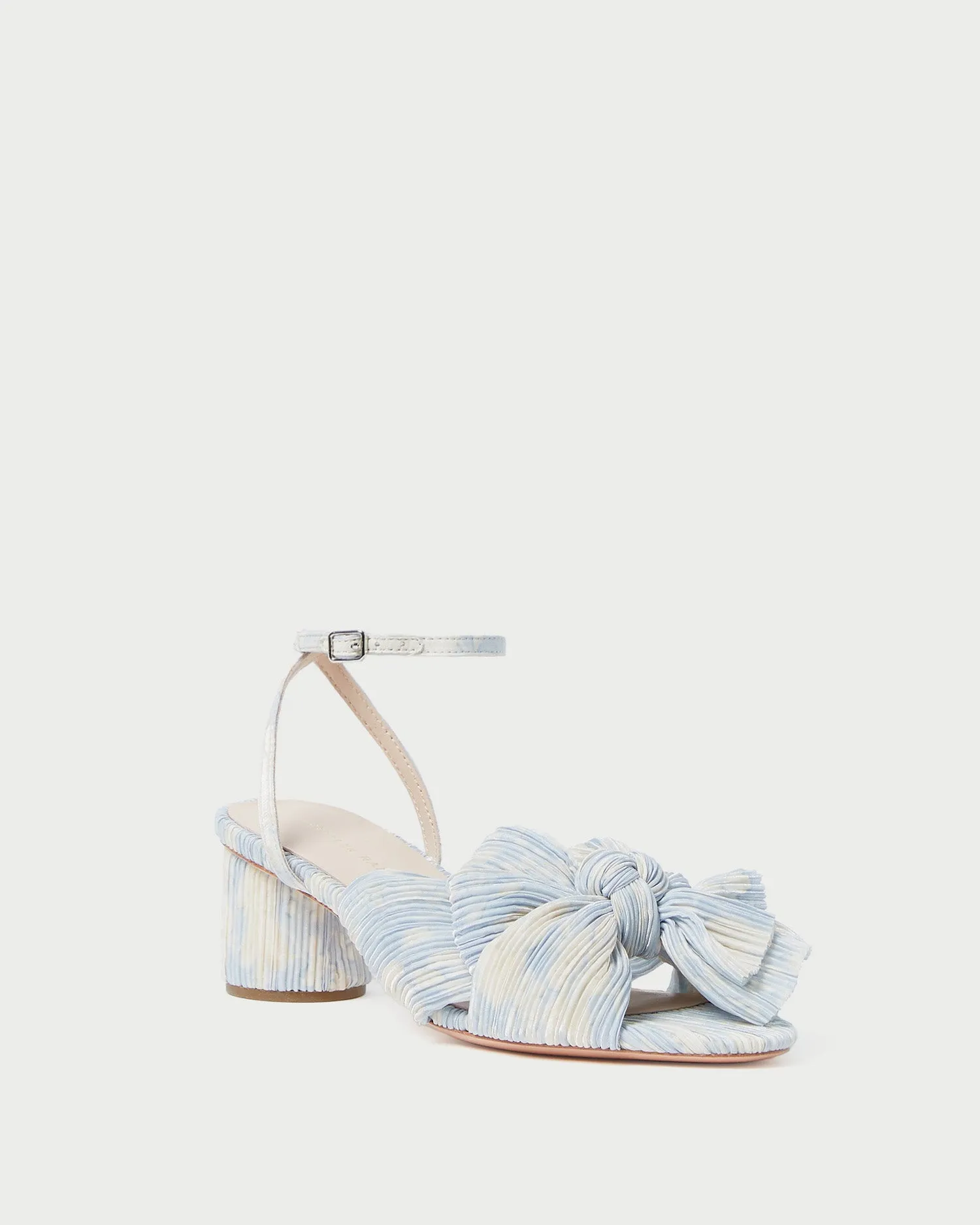 Dahlia Blue Floral Bow Heel sold by Loeffler Randall