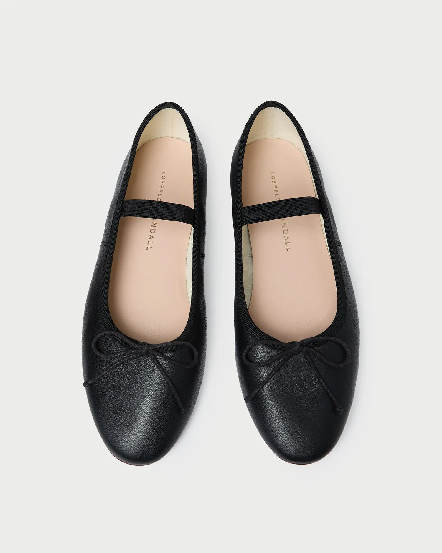Leonie Black Leather Ballet Flat sold by Loeffler Randall