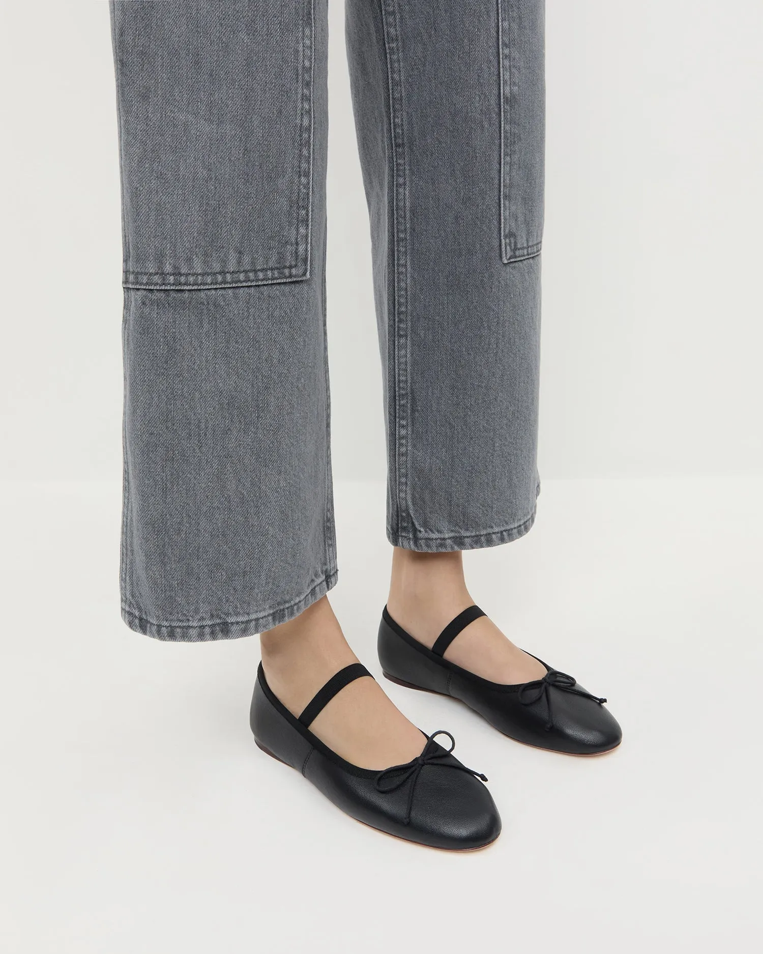 Leonie Black Leather Ballet Flat sold by Loeffler Randall product image thumbnail 2