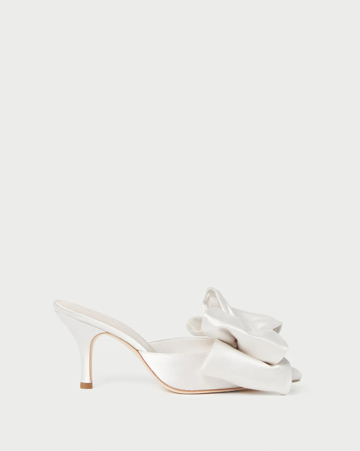 Margot Cream Satin Bow Mule sold by Loeffler Randall product image thumbnail 3