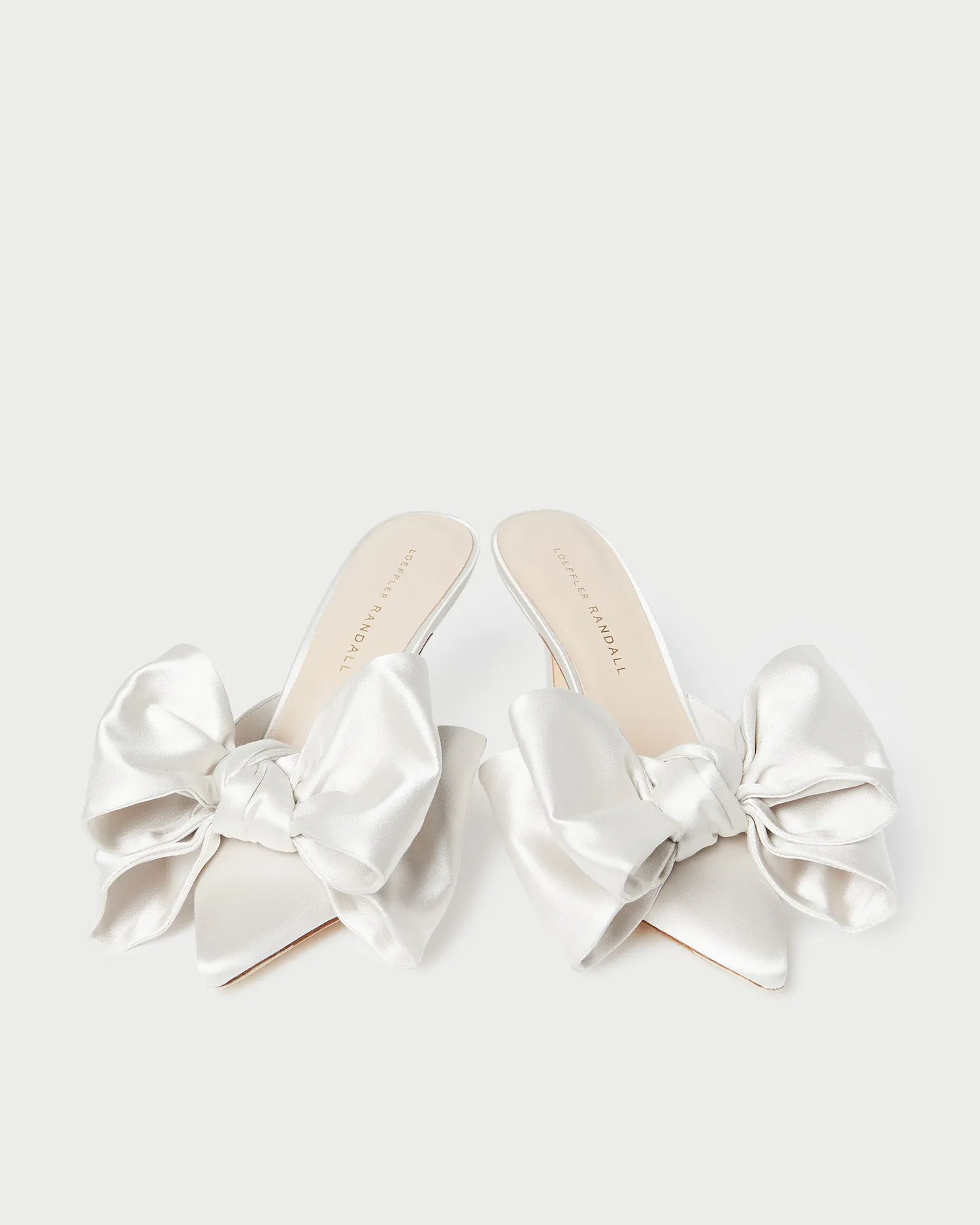 Margot Cream Satin Bow Mule sold by Loeffler Randall product image thumbnail 5