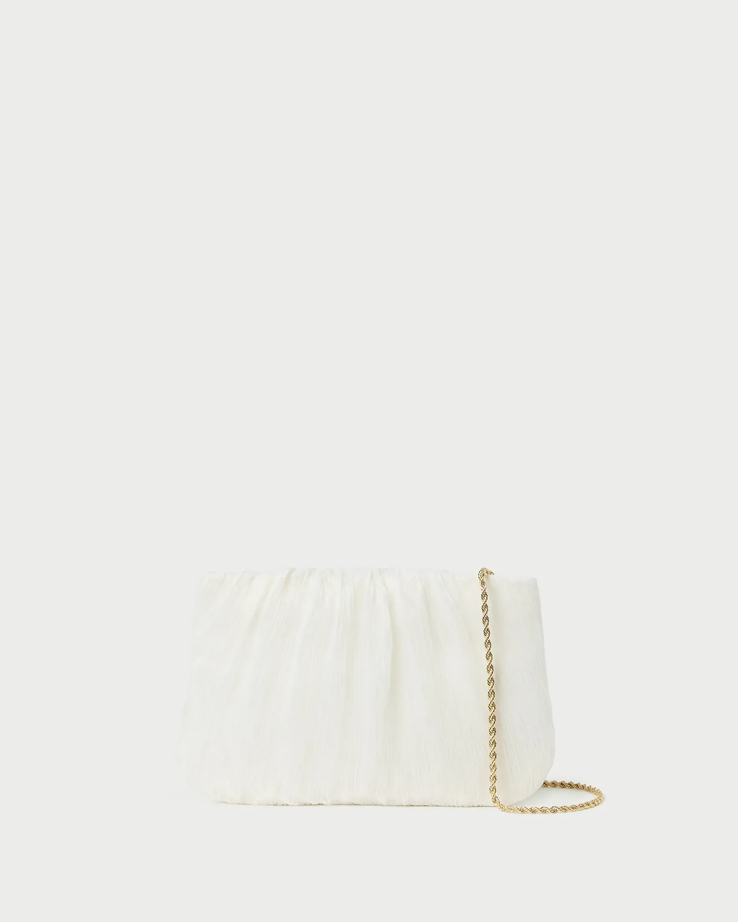 Brit Pearl Flat Pleated Clutch sold by Loeffler Randall