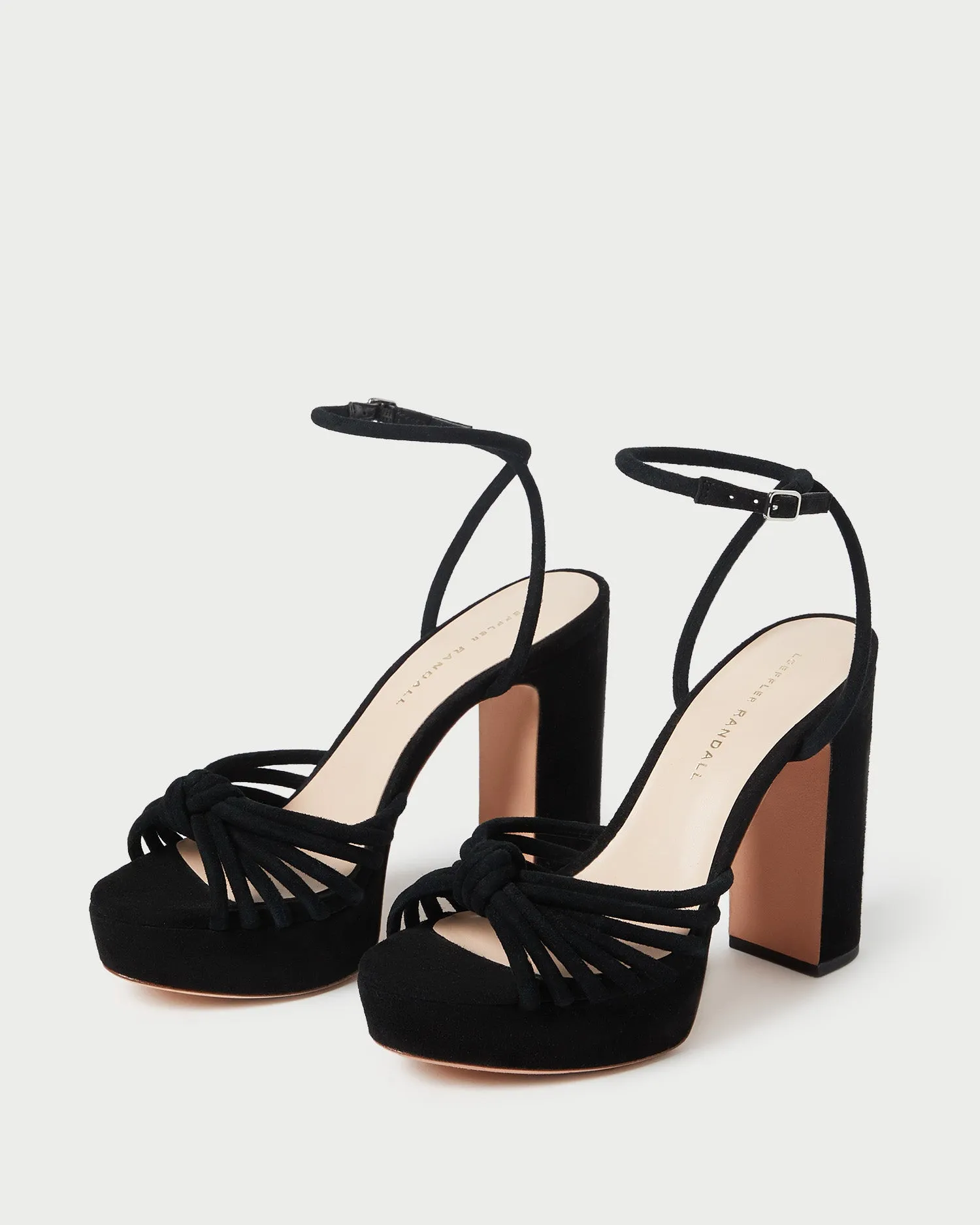 Rivka Black Suede Platform Sandal sold by Loeffler Randall product image thumbnail 5