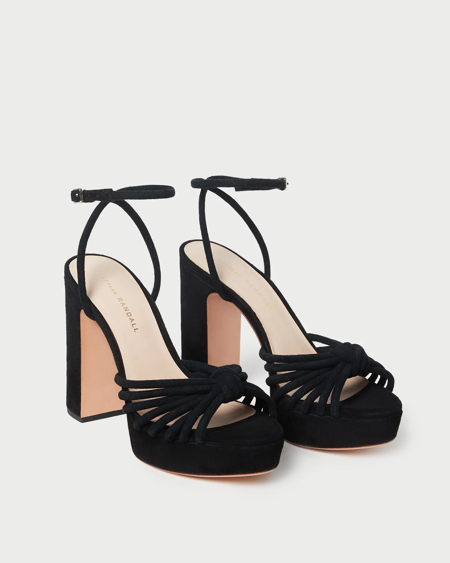 Rivka Black Suede Platform Sandal sold by Loeffler Randall product image thumbnail 3
