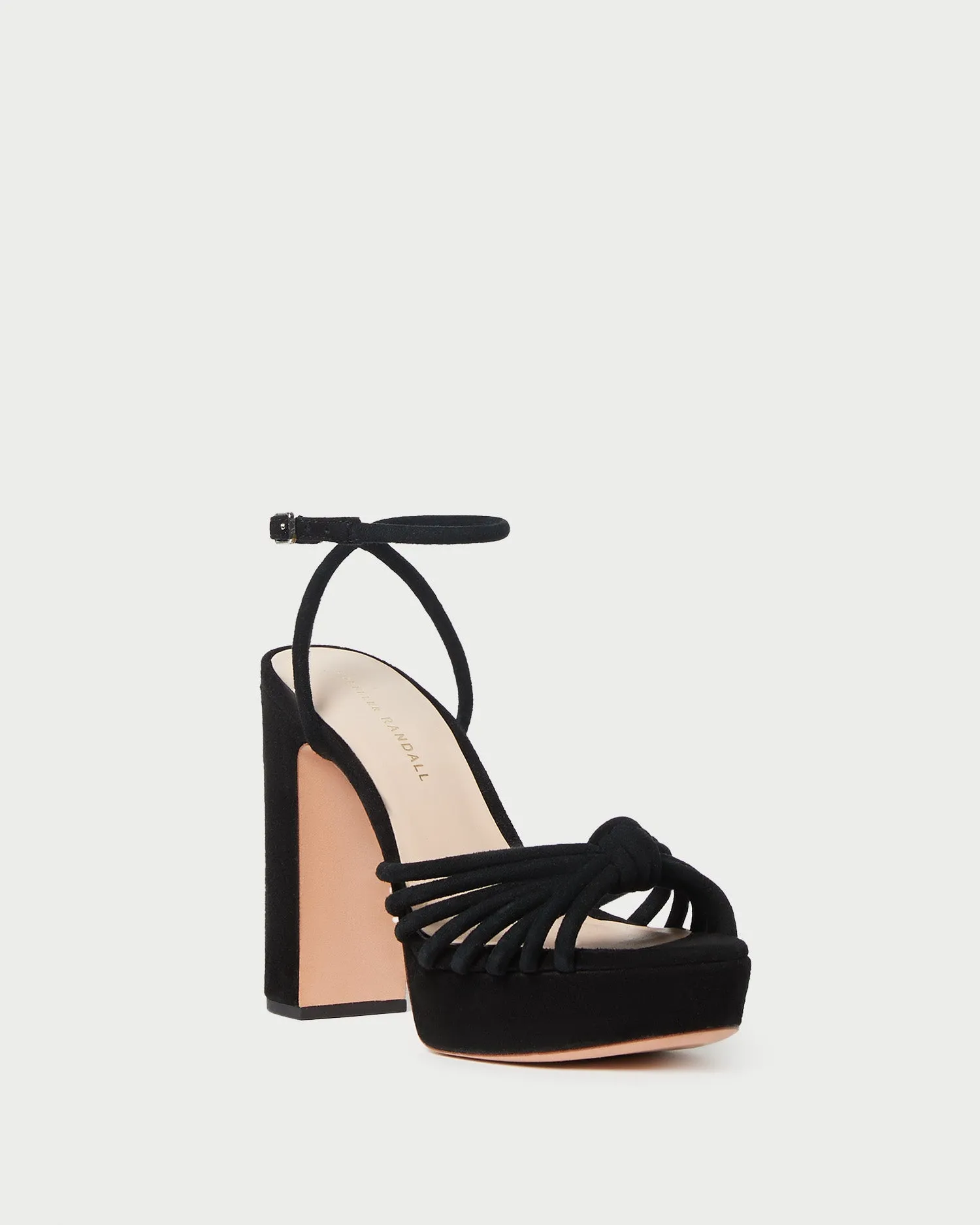 Rivka Black Suede Platform Sandal sold by Loeffler Randall product image thumbnail 4