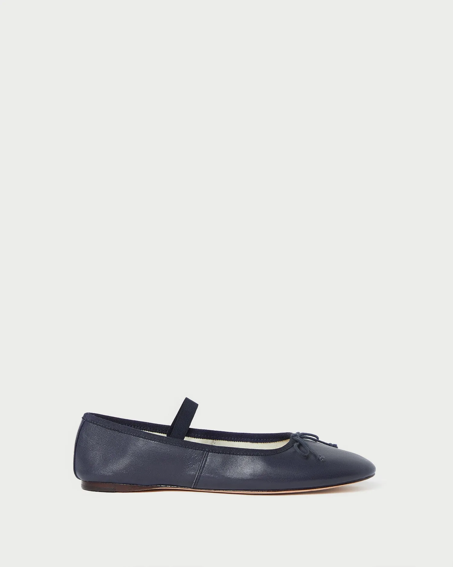 Leonie Navy Leather Ballet Flat sold by Loeffler Randall product image thumbnail 3