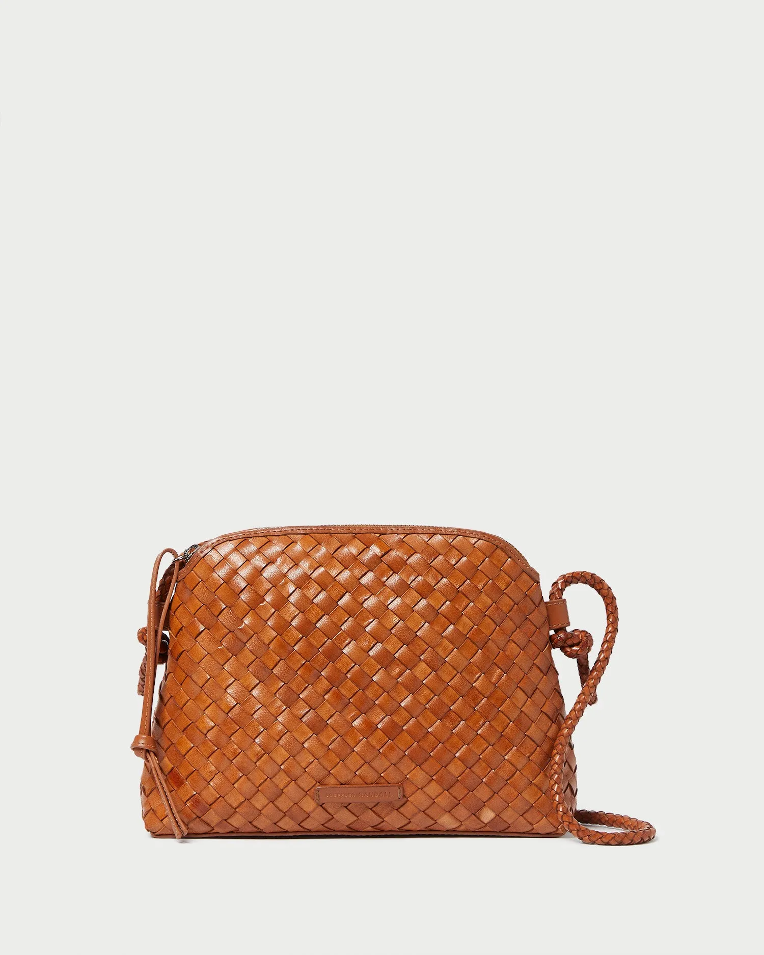 Mallory Timber Woven Leather Crossbody sold by Loeffler Randall