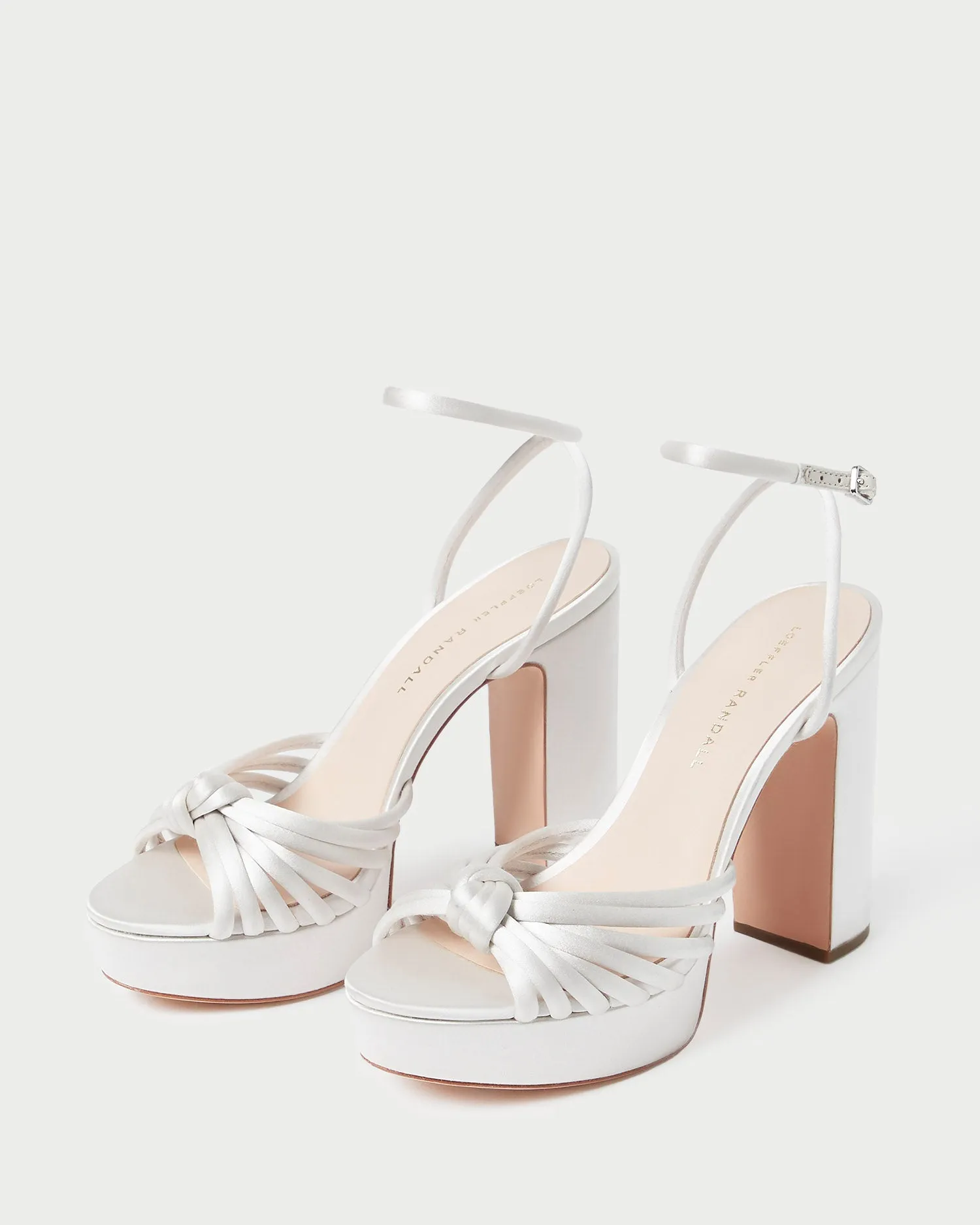 Rivka Cream Knot Platform Sandal sold by Loeffler Randall product image thumbnail 5