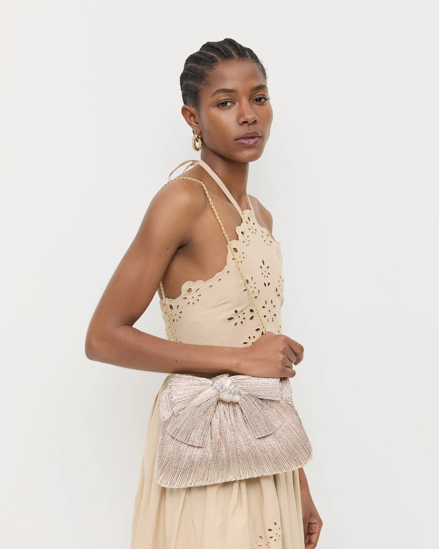 Rayne Champagne Bow Clutch sold by Loeffler Randall product image thumbnail 5