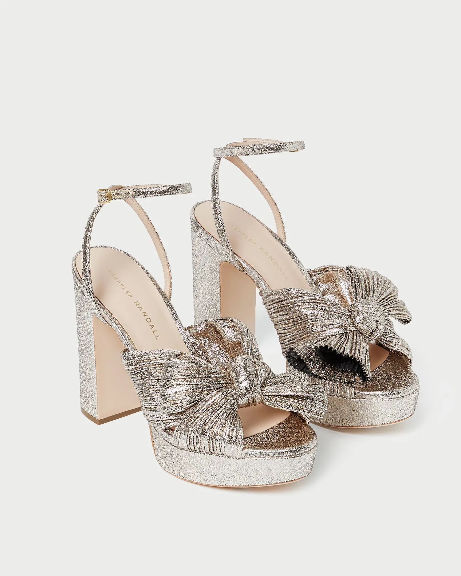 Natalia Champagne Platform Bow Heel sold by Loeffler Randall product image thumbnail 4