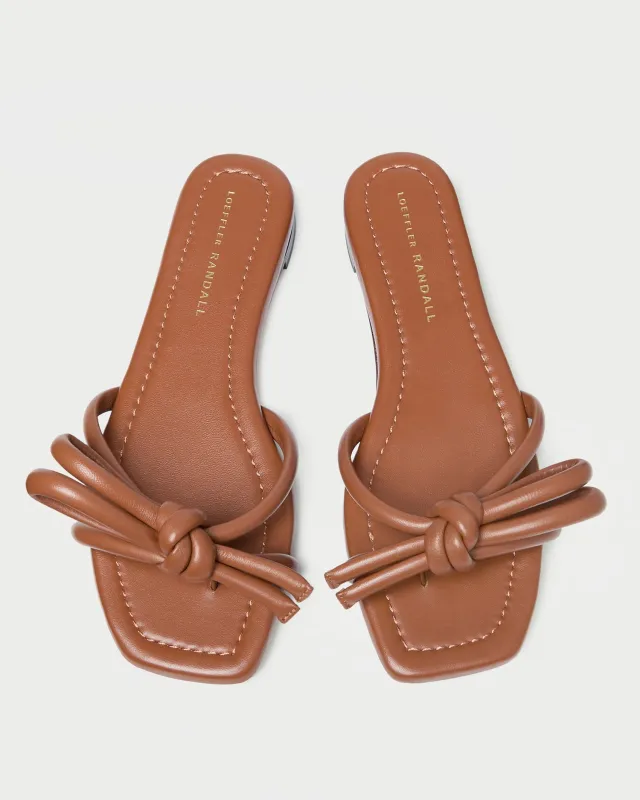 Hadley Timber Leather Bow Sandal sold by Loeffler Randall