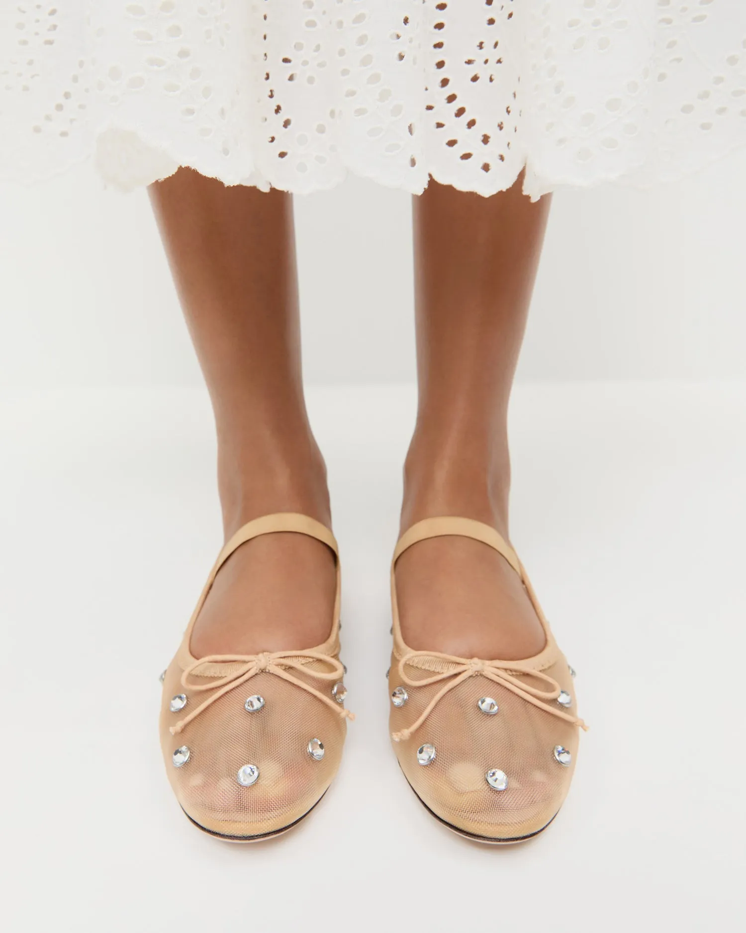 Leonie Caramel/Crystal Ballet Flat sold by Loeffler Randall product image thumbnail 2