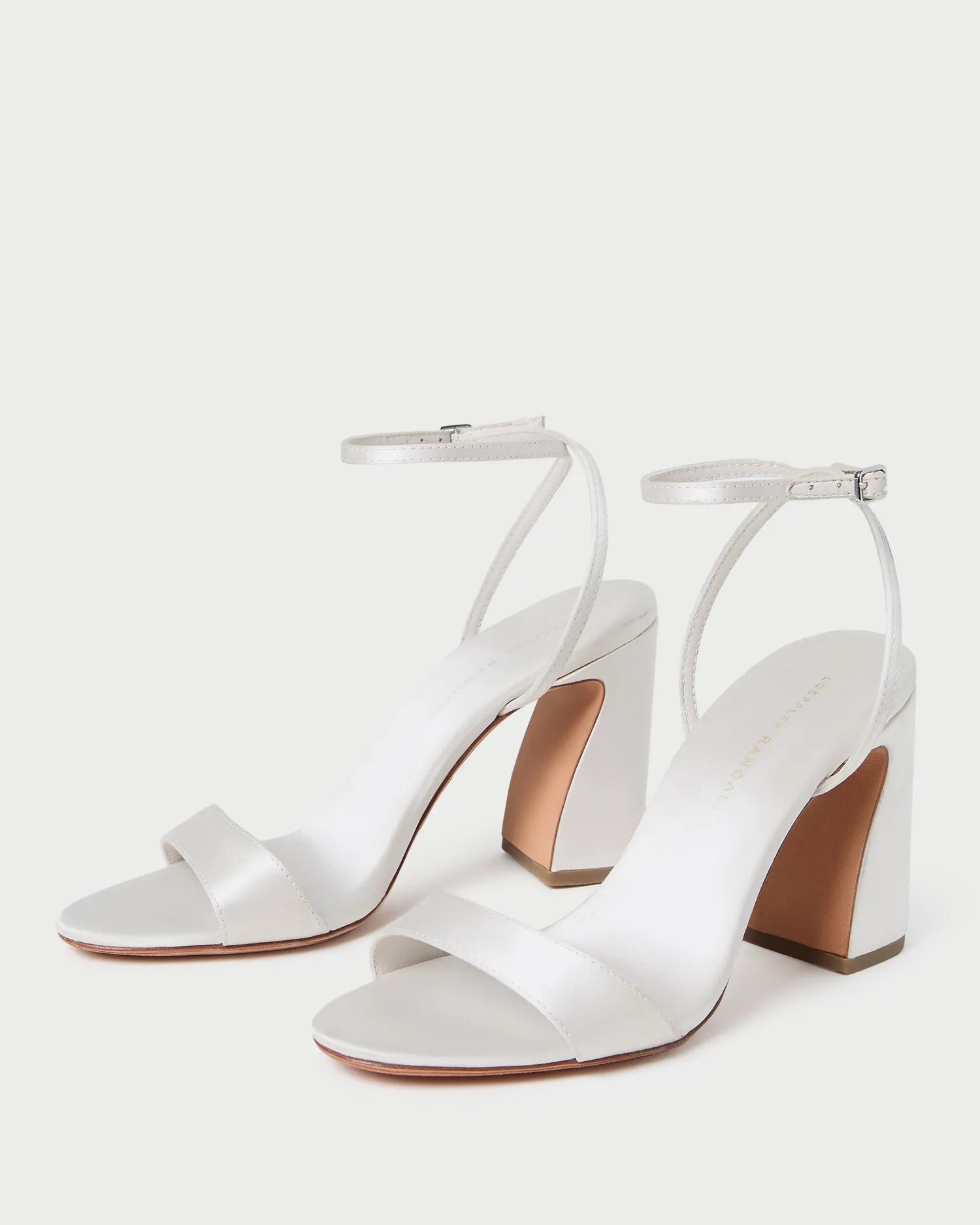 Malia Cream Curved-Heel Sandal sold by Loeffler Randall product image thumbnail 4