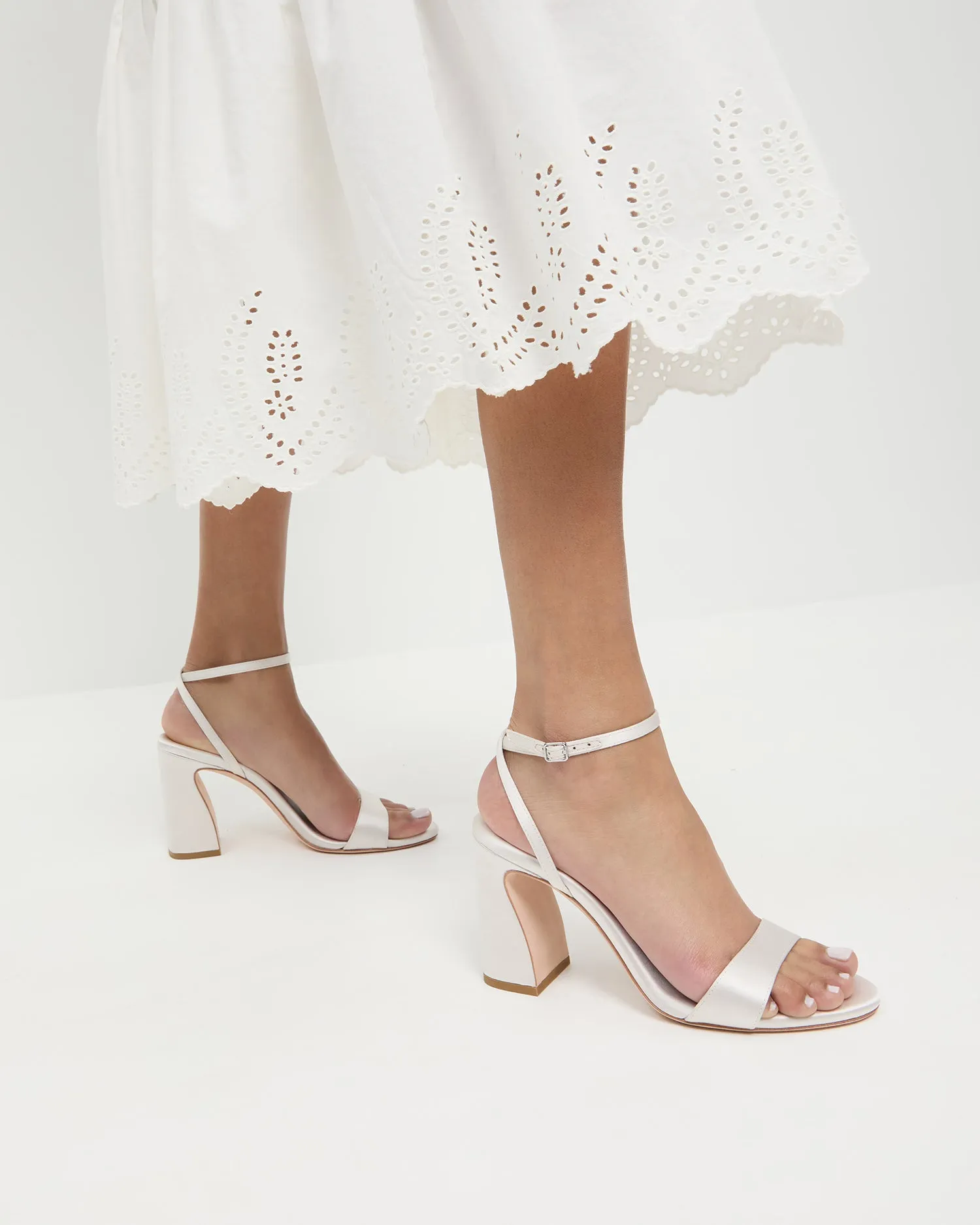 Malia Cream Curved-Heel Sandal sold by Loeffler Randall product image thumbnail 2
