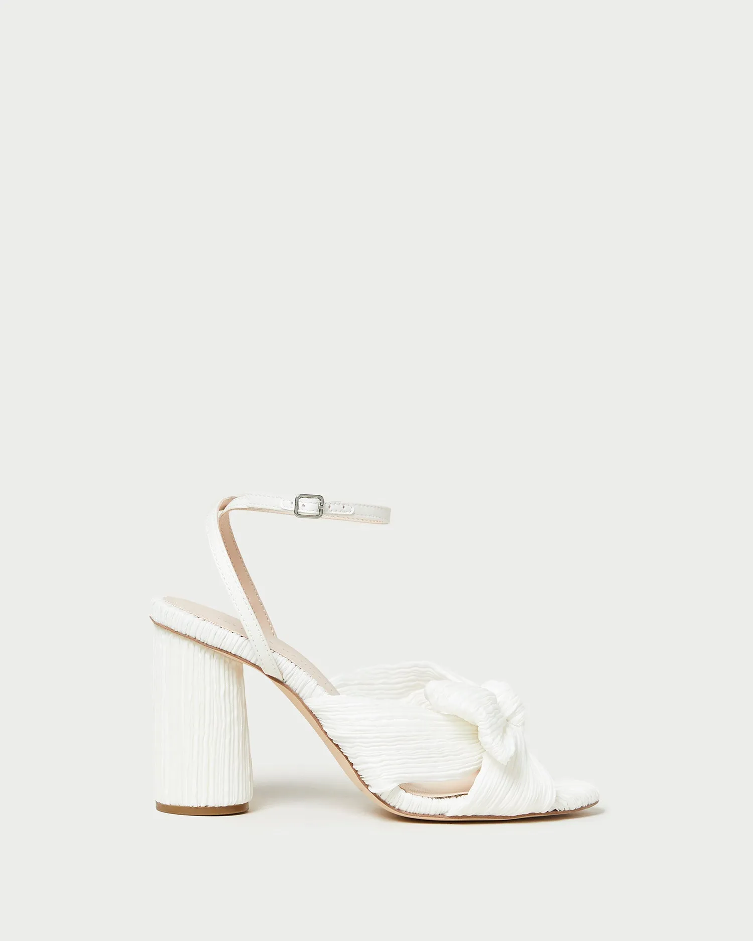 Camellia White Pleated Bow Heel sold by Loeffler Randall product image thumbnail 3