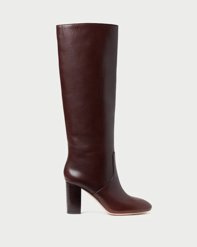 Goldy Espresso Leather Tall Boot sold by Loeffler Randall