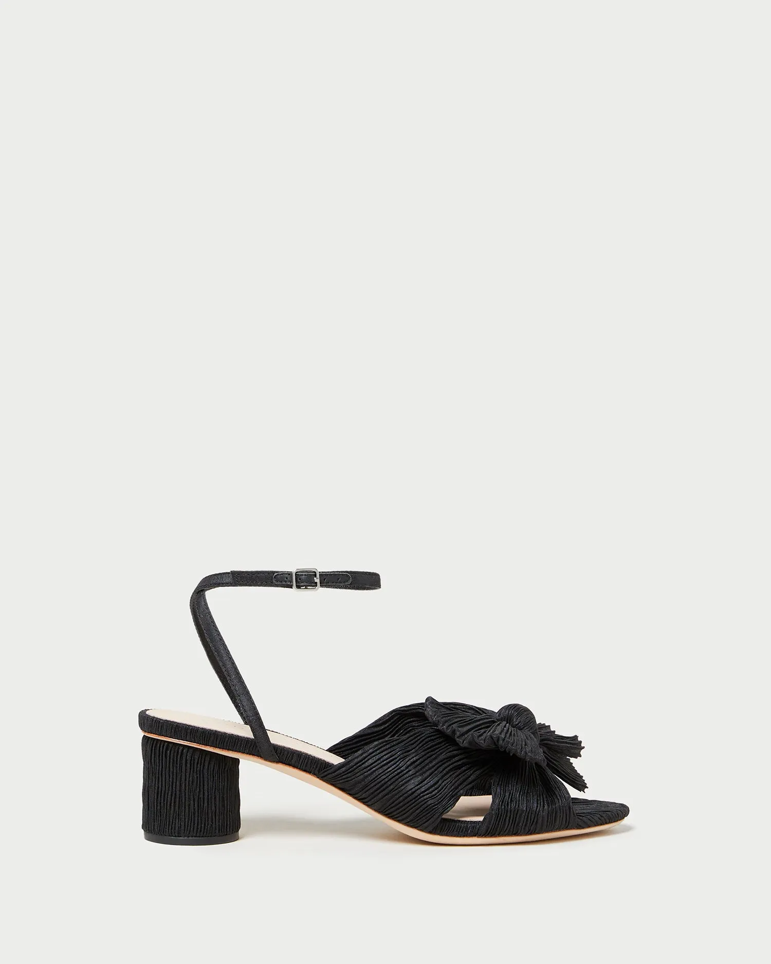 Dahlia Black Pleated Bow Heel sold by Loeffler Randall product image thumbnail 3