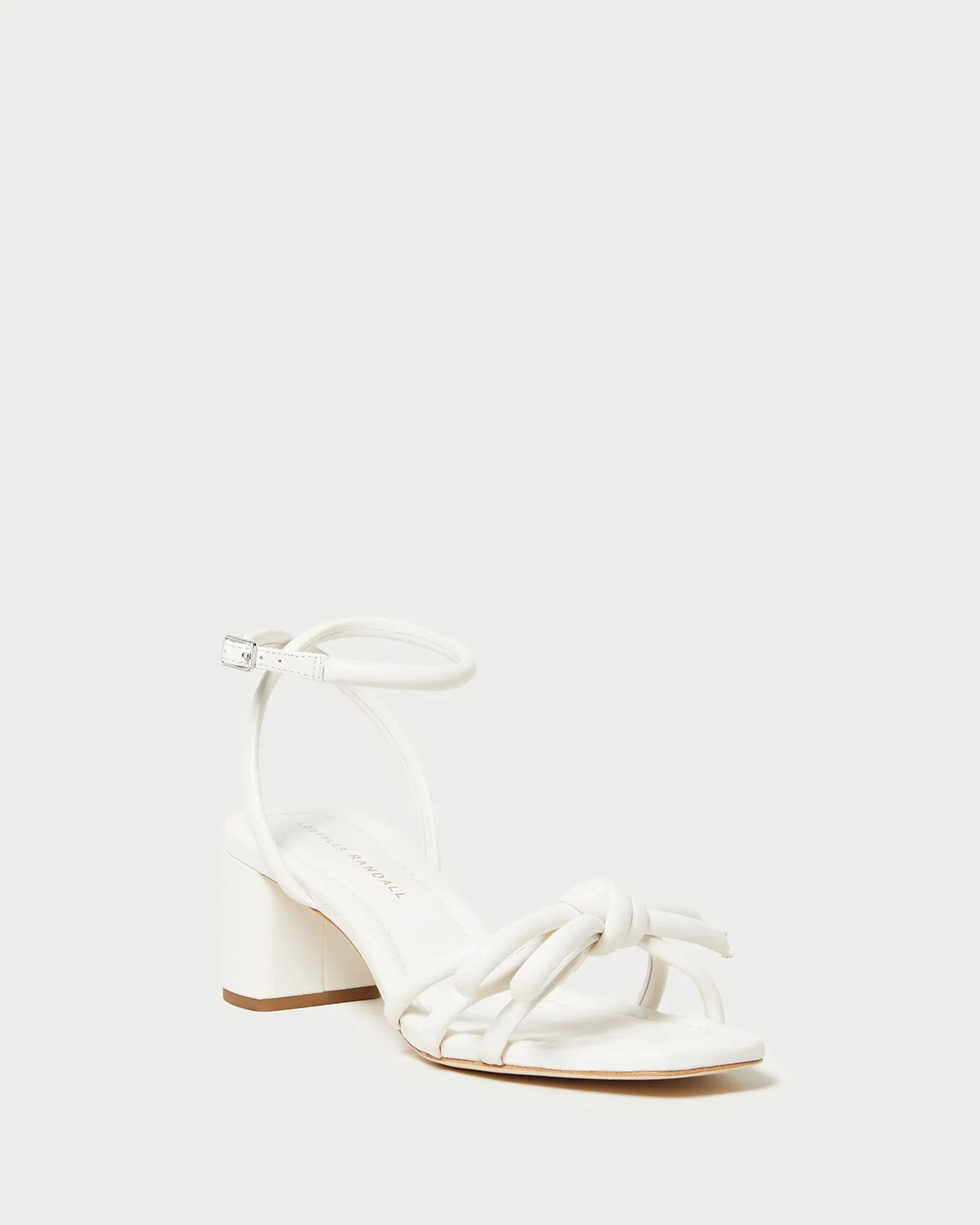Mikel White Bow Mid-Heel Sandal sold by Loeffler Randall product image thumbnail 3