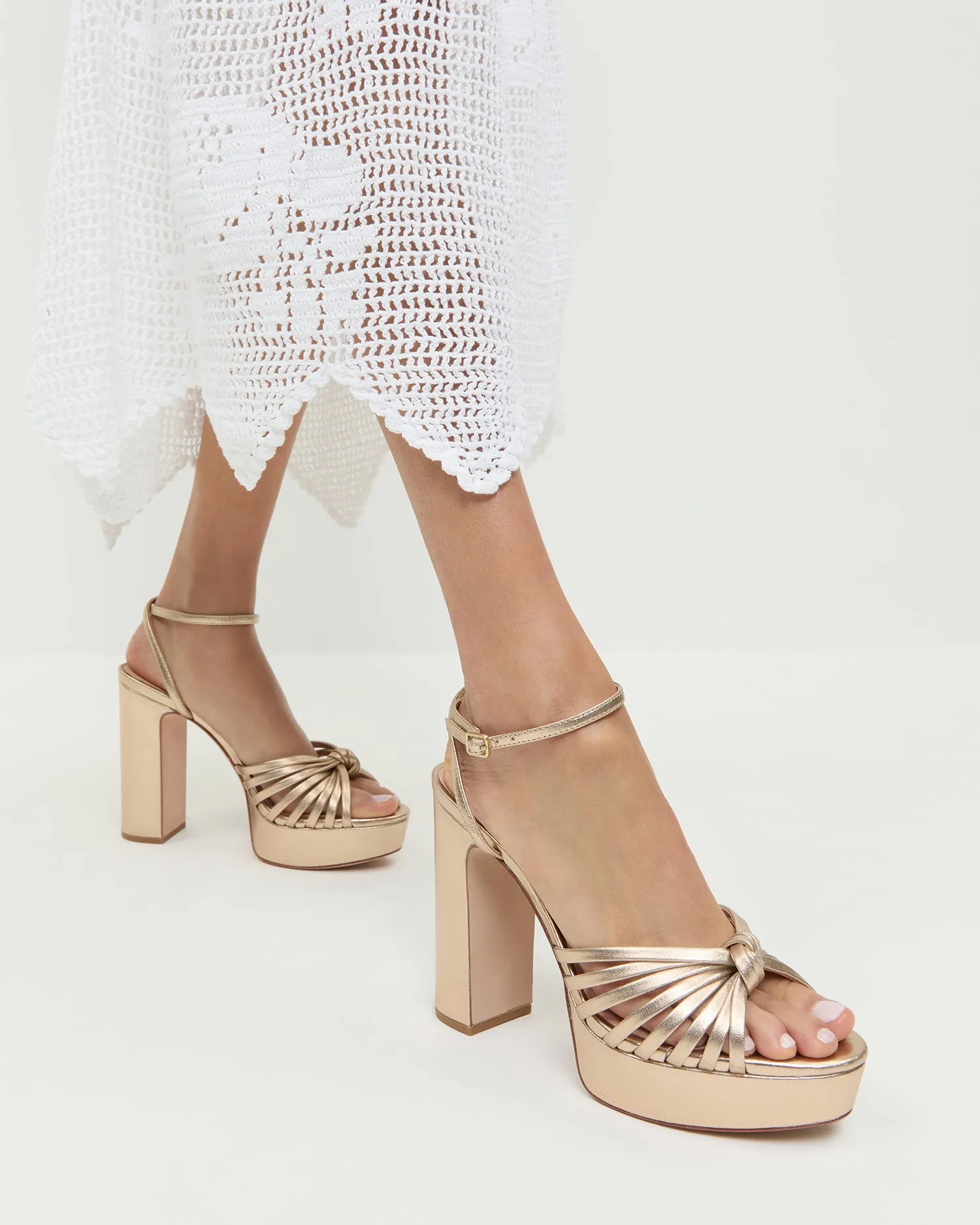 Rivka Champagne Knot Platform Sandal sold by Loeffler Randall product image thumbnail 2