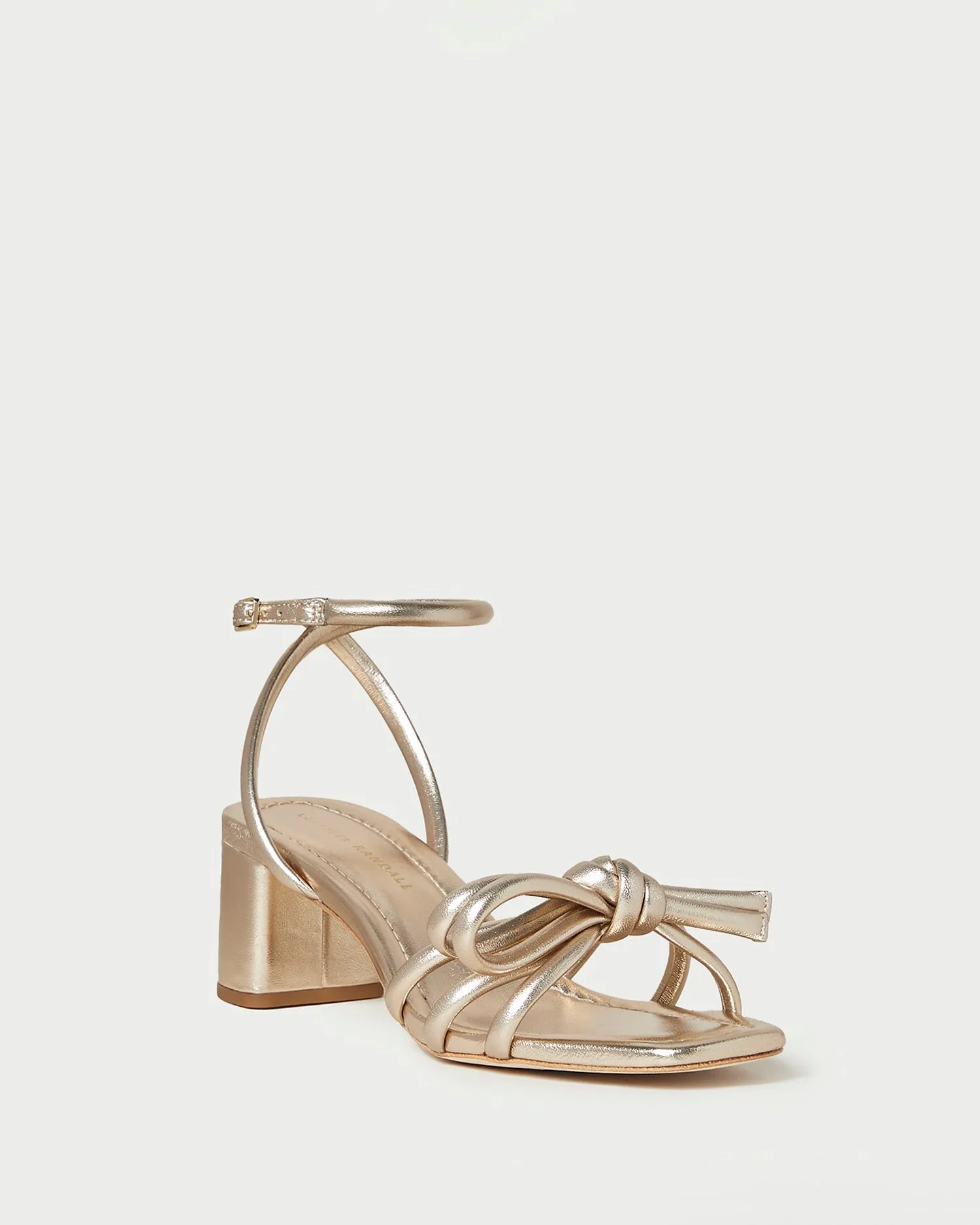 Mikel Champagne Bow Mid-Heel Sandal sold by Loeffler Randall product image thumbnail 3
