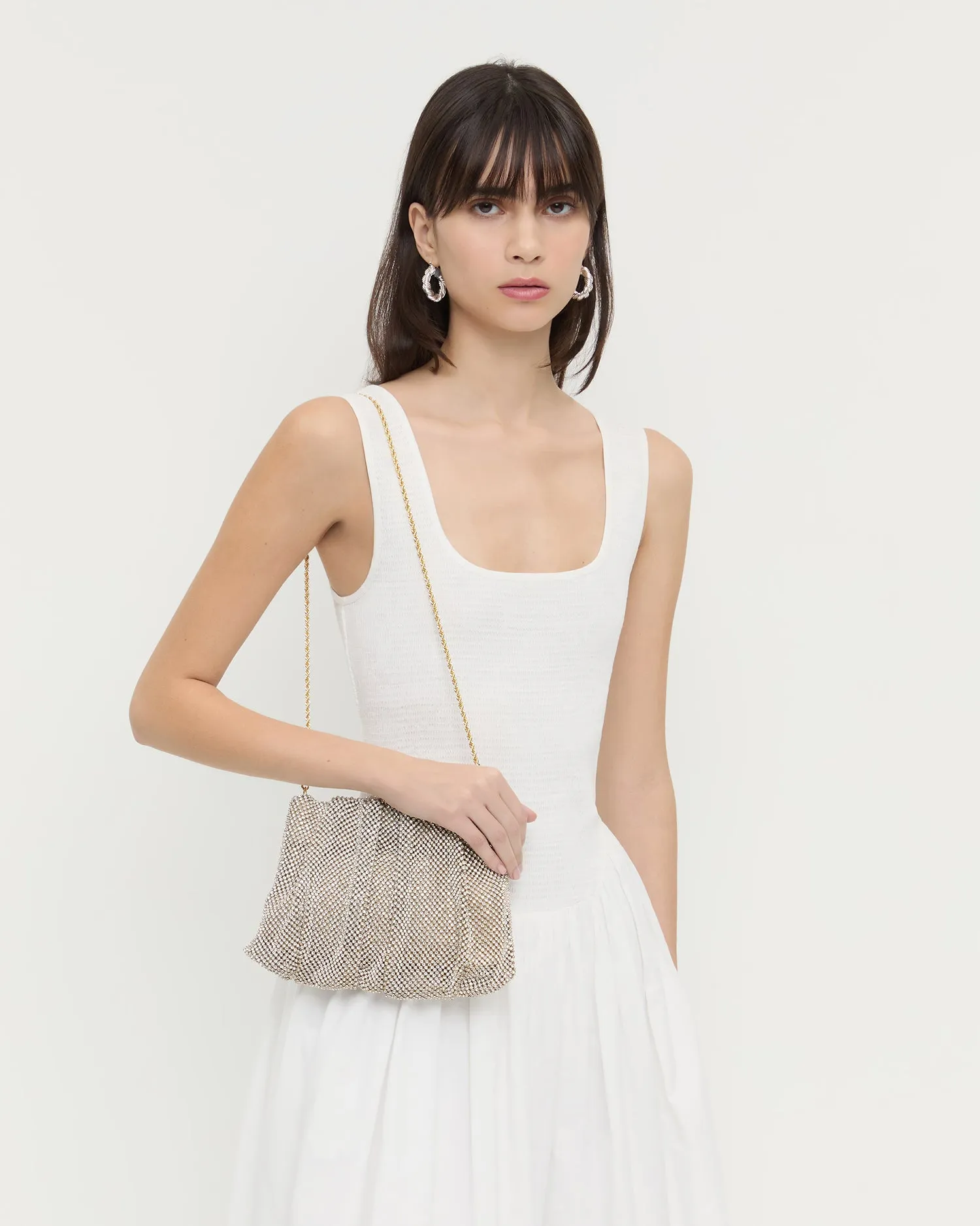 Ember Gold Diamante Gathered Clutch sold by Loeffler Randall product image thumbnail 5