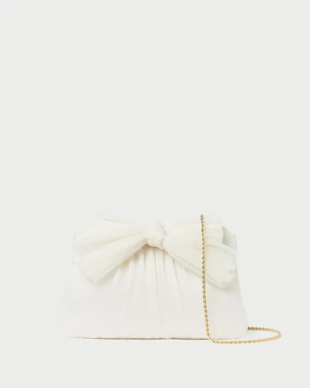 Rayne Pearl Bow Clutch sold by Loeffler Randall