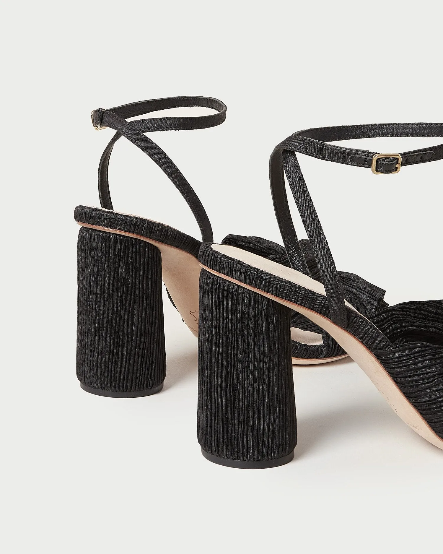 Camellia Black Pleated Bow Heel sold by Loeffler Randall product image thumbnail 5