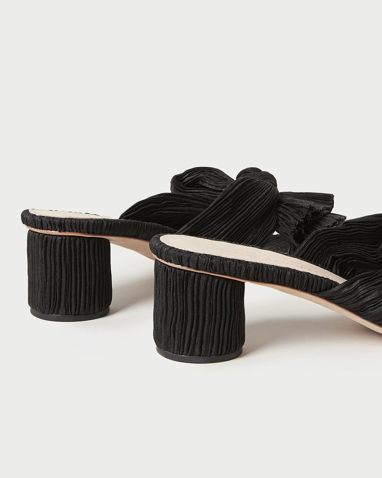 Emilia Black Pleated Bow Heel sold by Loeffler Randall product image thumbnail 5