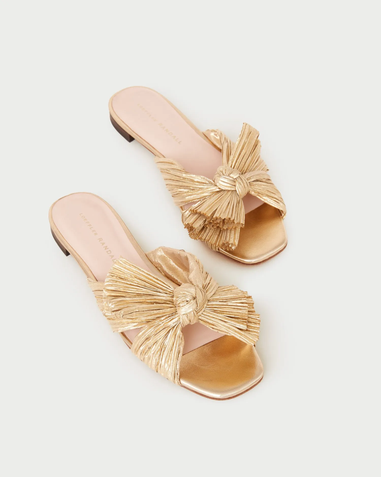 Daphne Gold Bow Slide Sandal sold by Loeffler Randall product image thumbnail 3