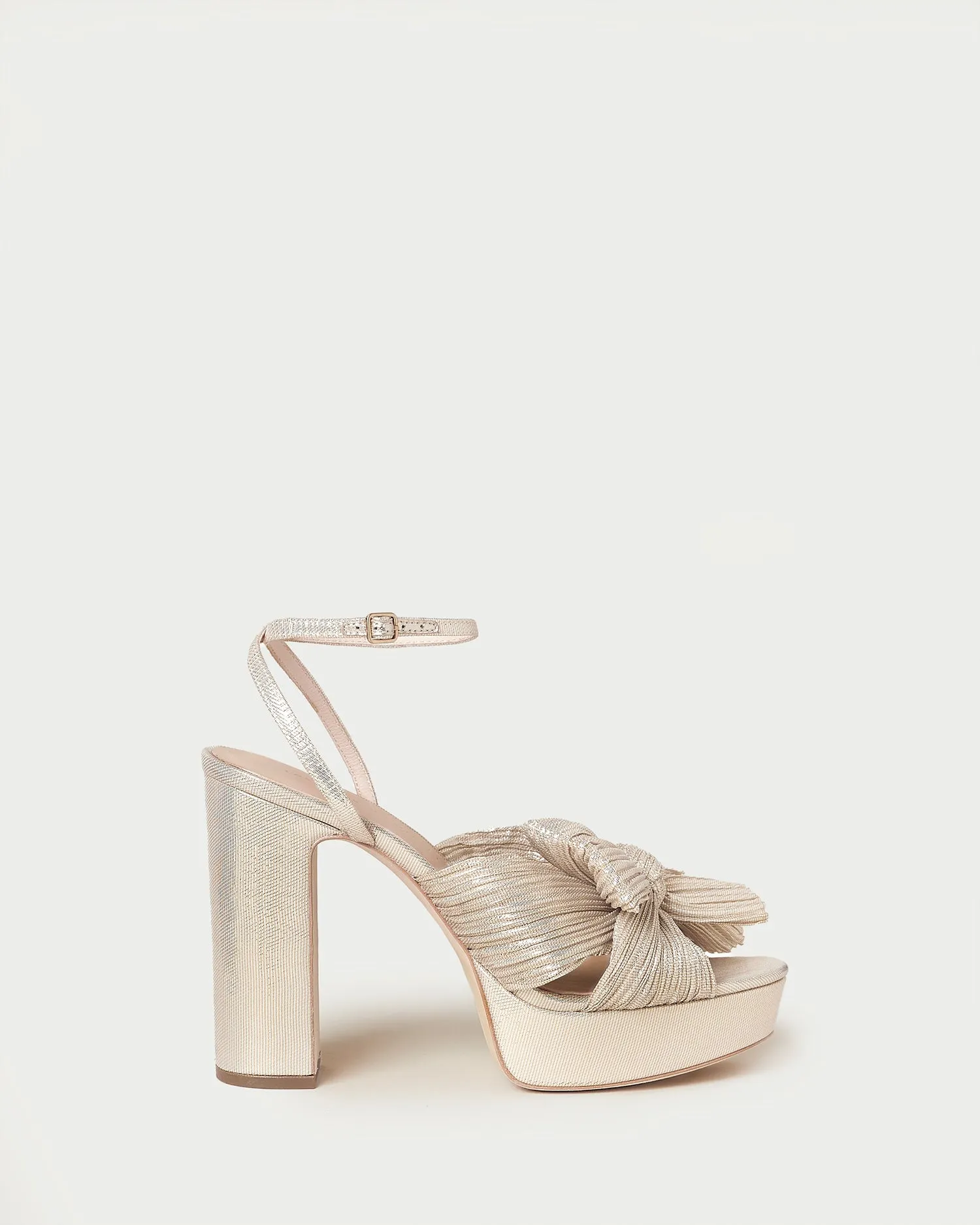 Natalia Platinum Platform Bow Heel sold by Loeffler Randall product image thumbnail 3