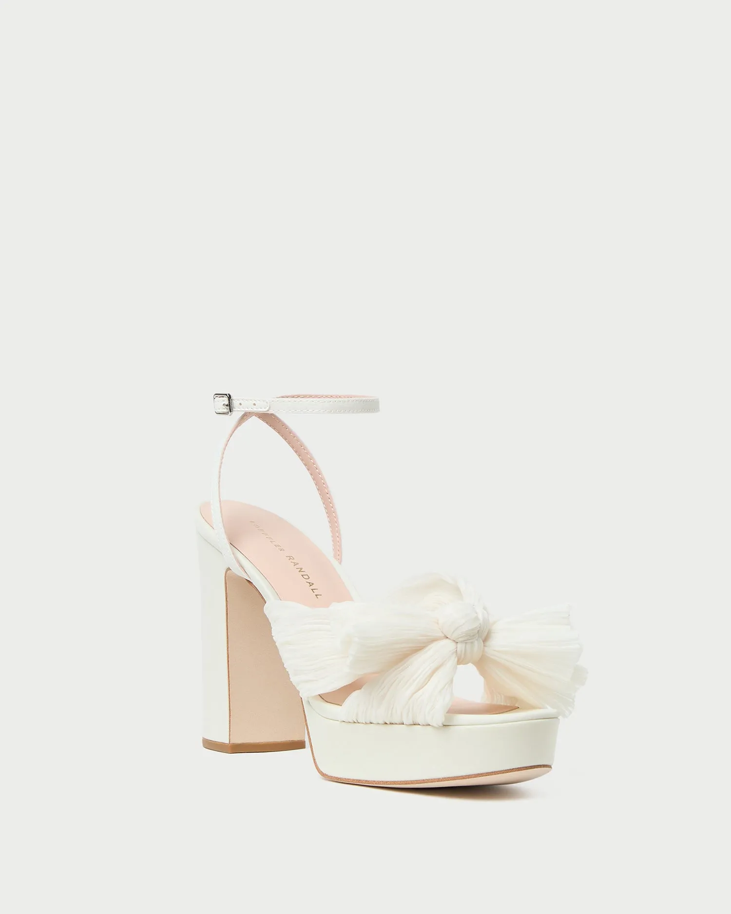 Natalia Pearl Platform Bow Heel sold by Loeffler Randall
