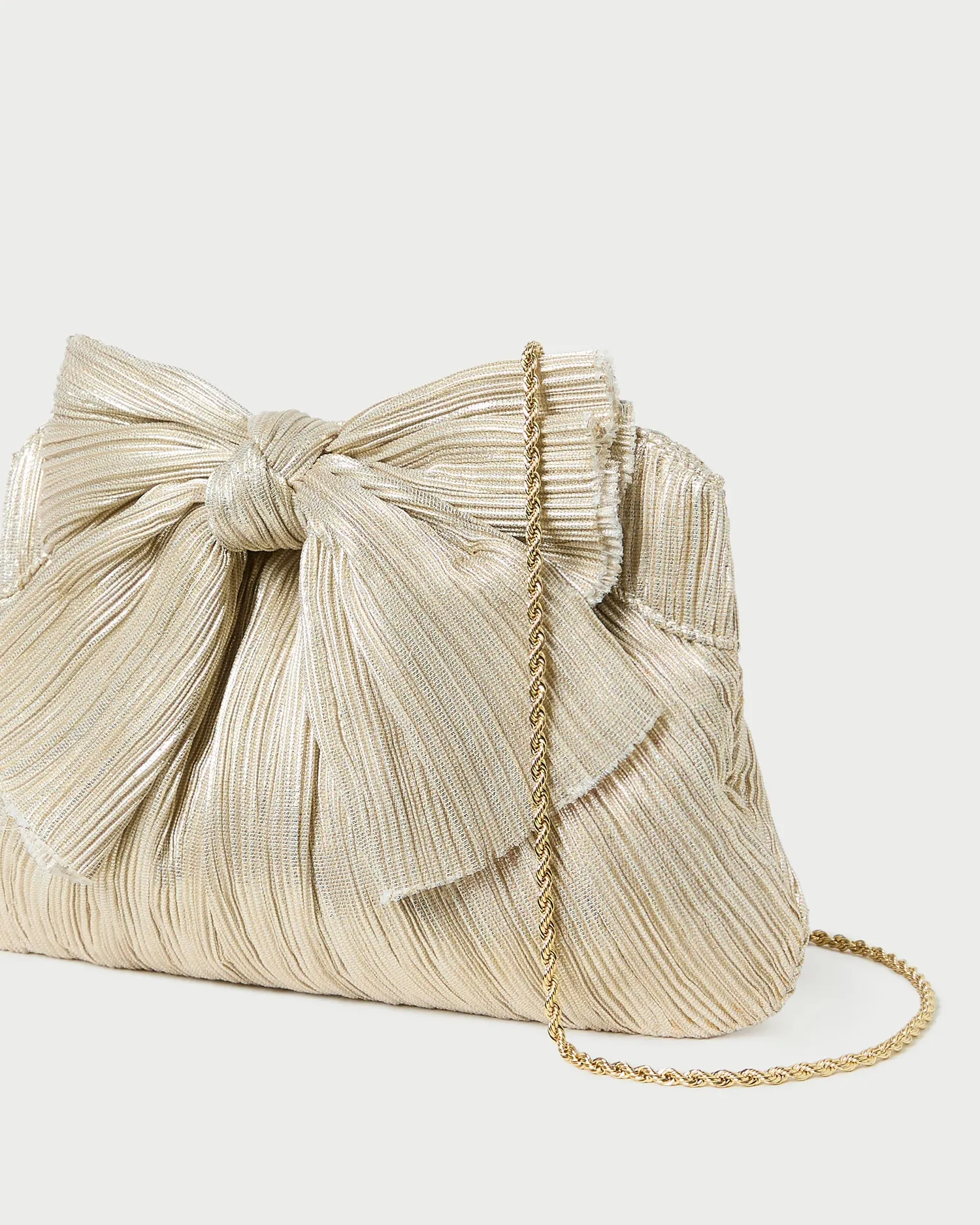 Rayne Platinum Bow Clutch sold by Loeffler Randall product image thumbnail 2