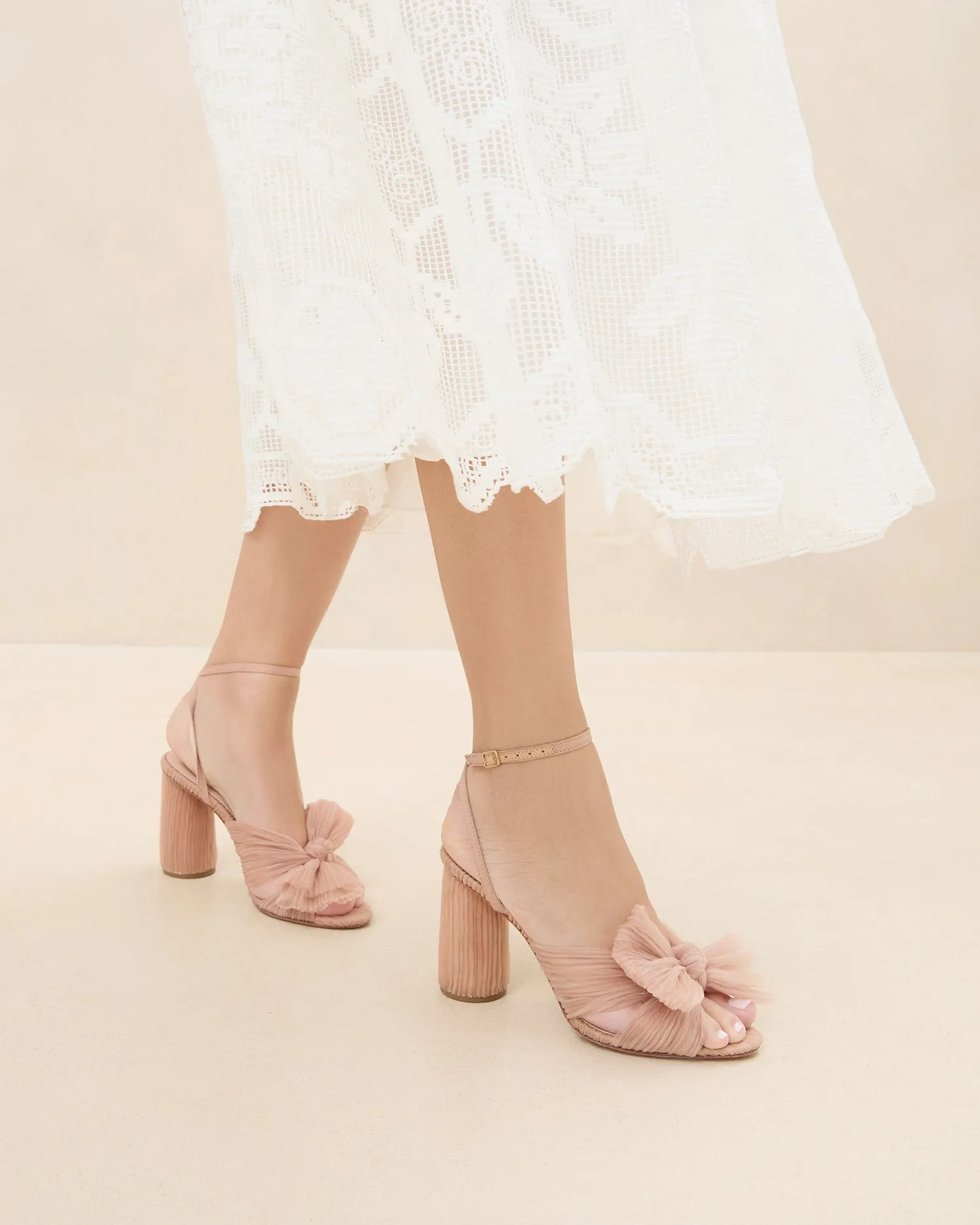 Camellia Beauty Pleated Bow Heel sold by Loeffler Randall product image thumbnail 2