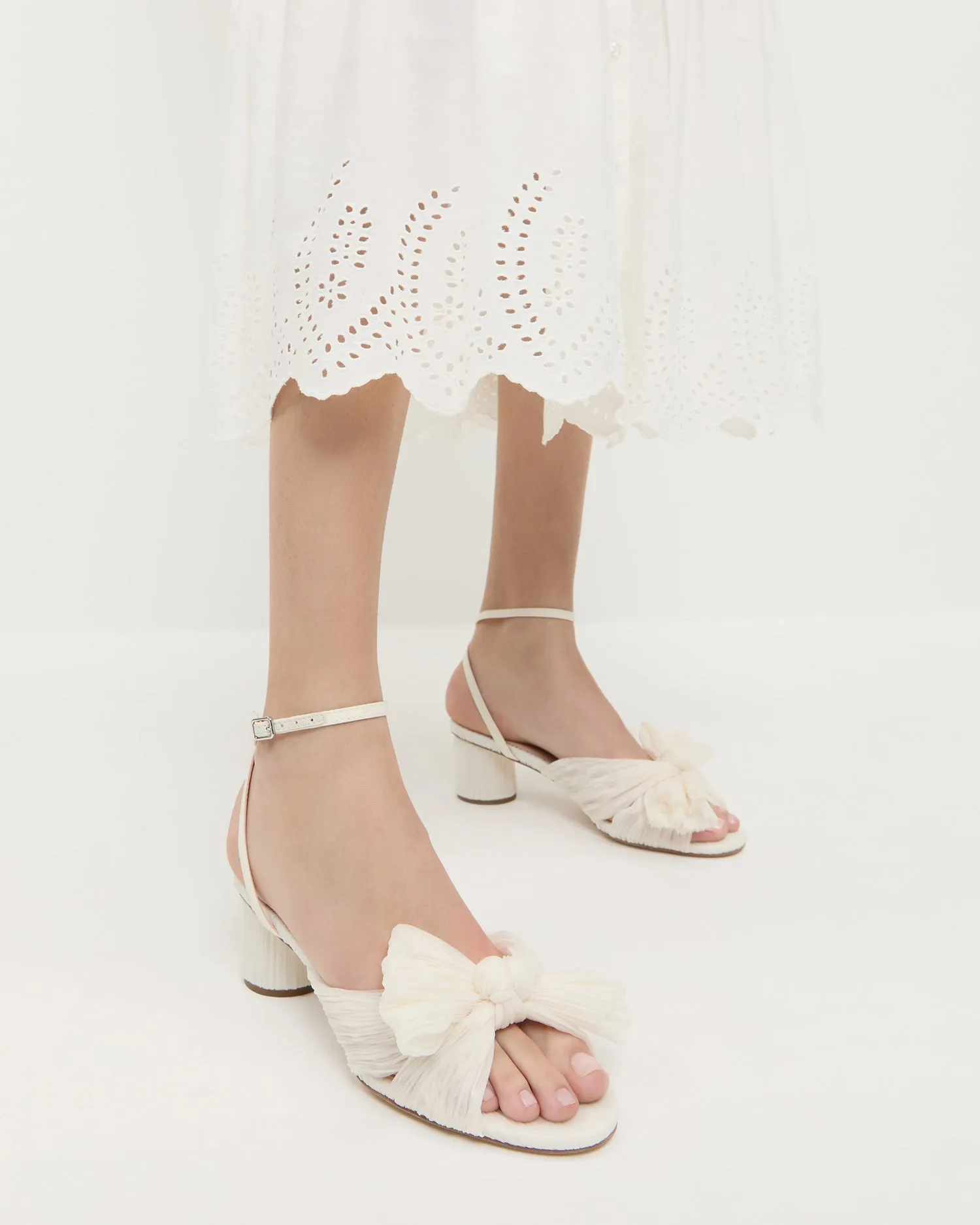 Dahlia Pearl Pleated Bow Heel sold by Loeffler Randall product image thumbnail 2