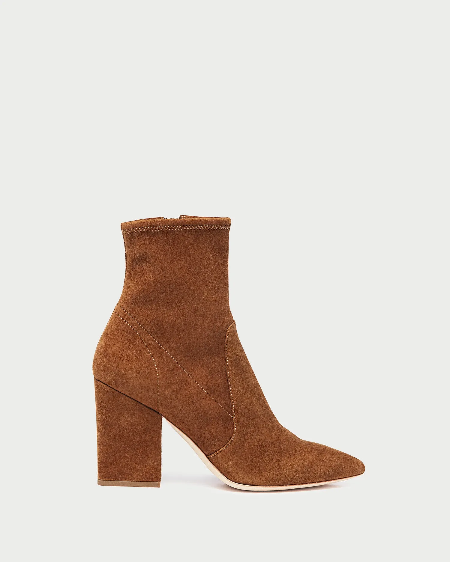 Isla Cacao Suede Ankle Bootie sold by Loeffler Randall